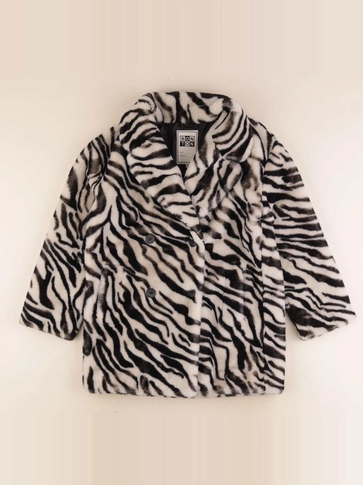 Bonton - manteau marron, noir - 10 ans