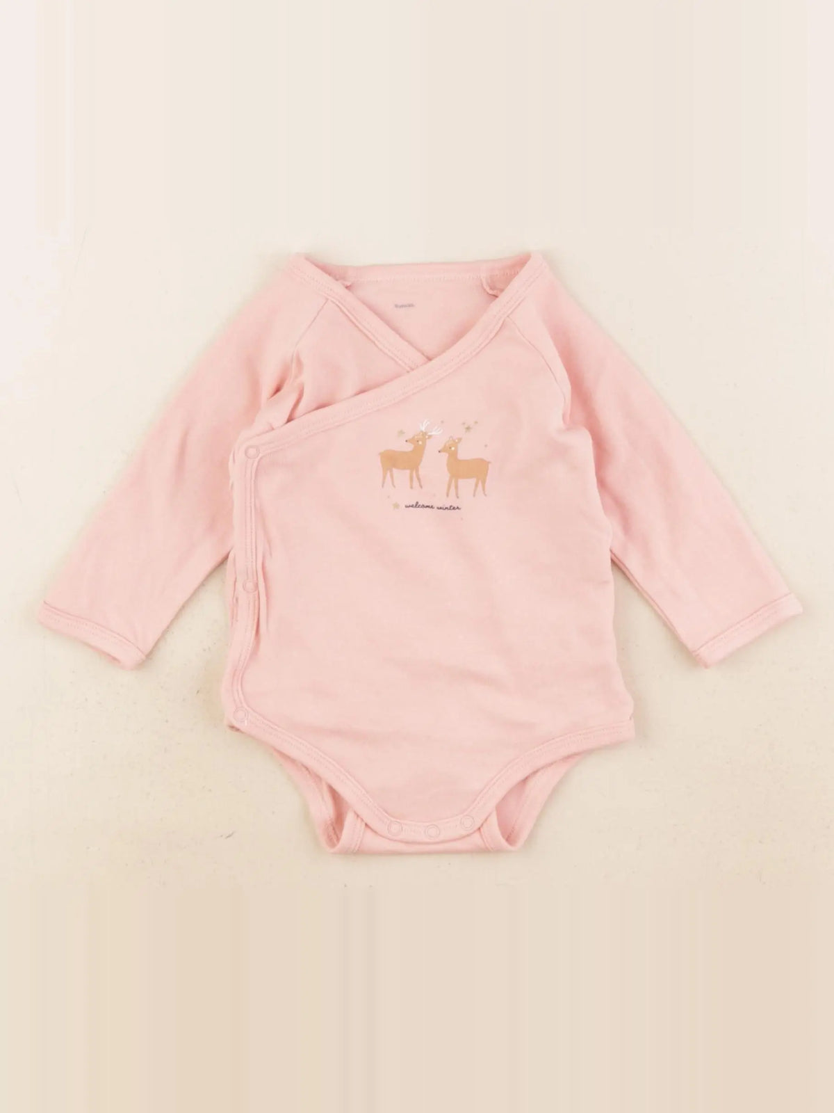 Vertbaudet - body rose - 9 mois