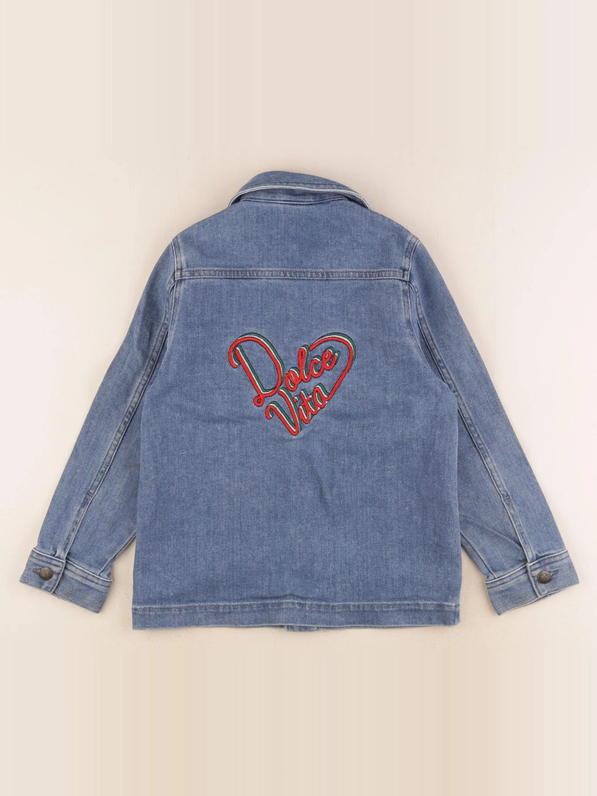 Bonton - veste imprimé au dos bleu - 8 ans