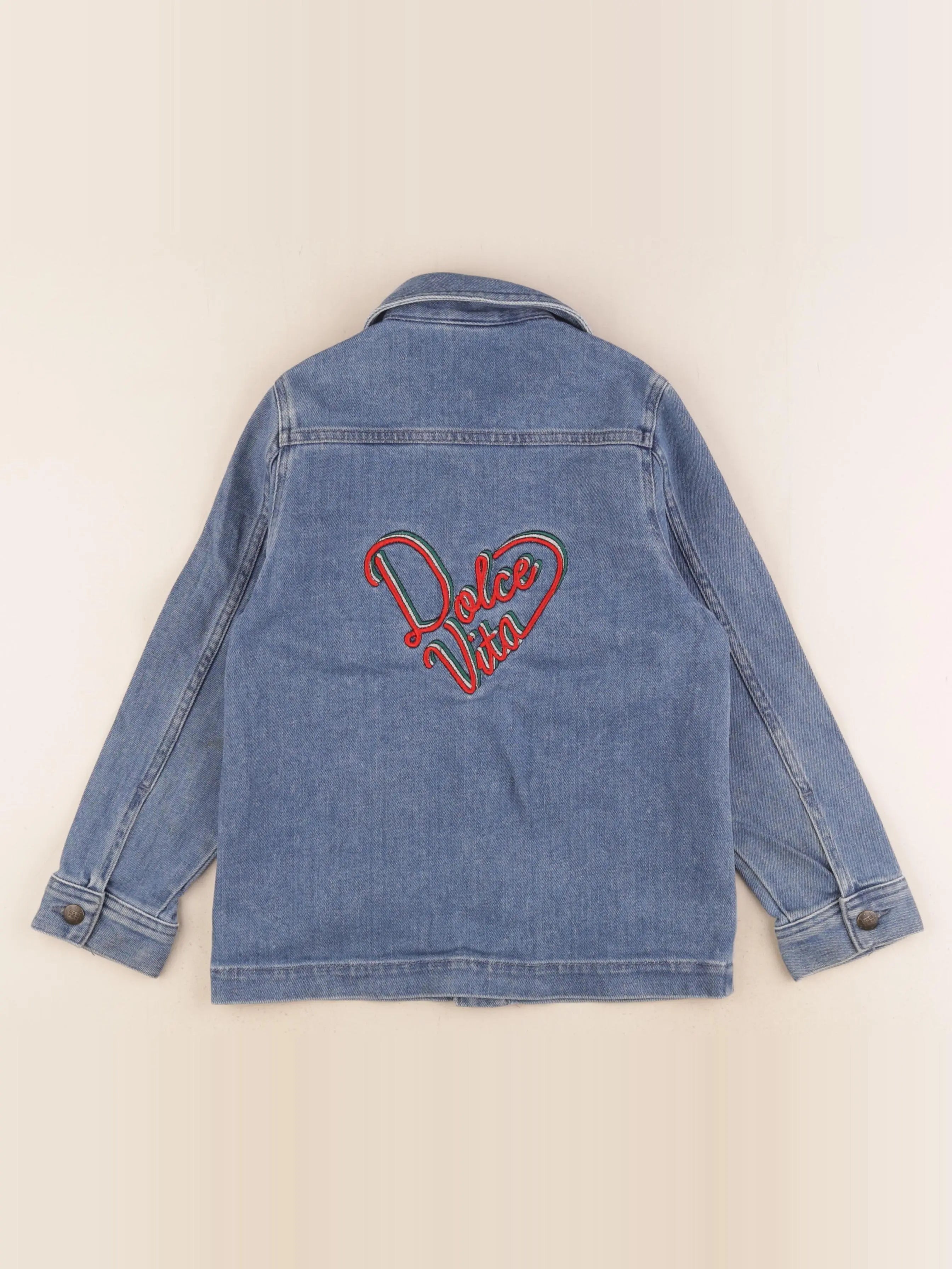Bonton - veste imprimé au dos bleu - 8 ans