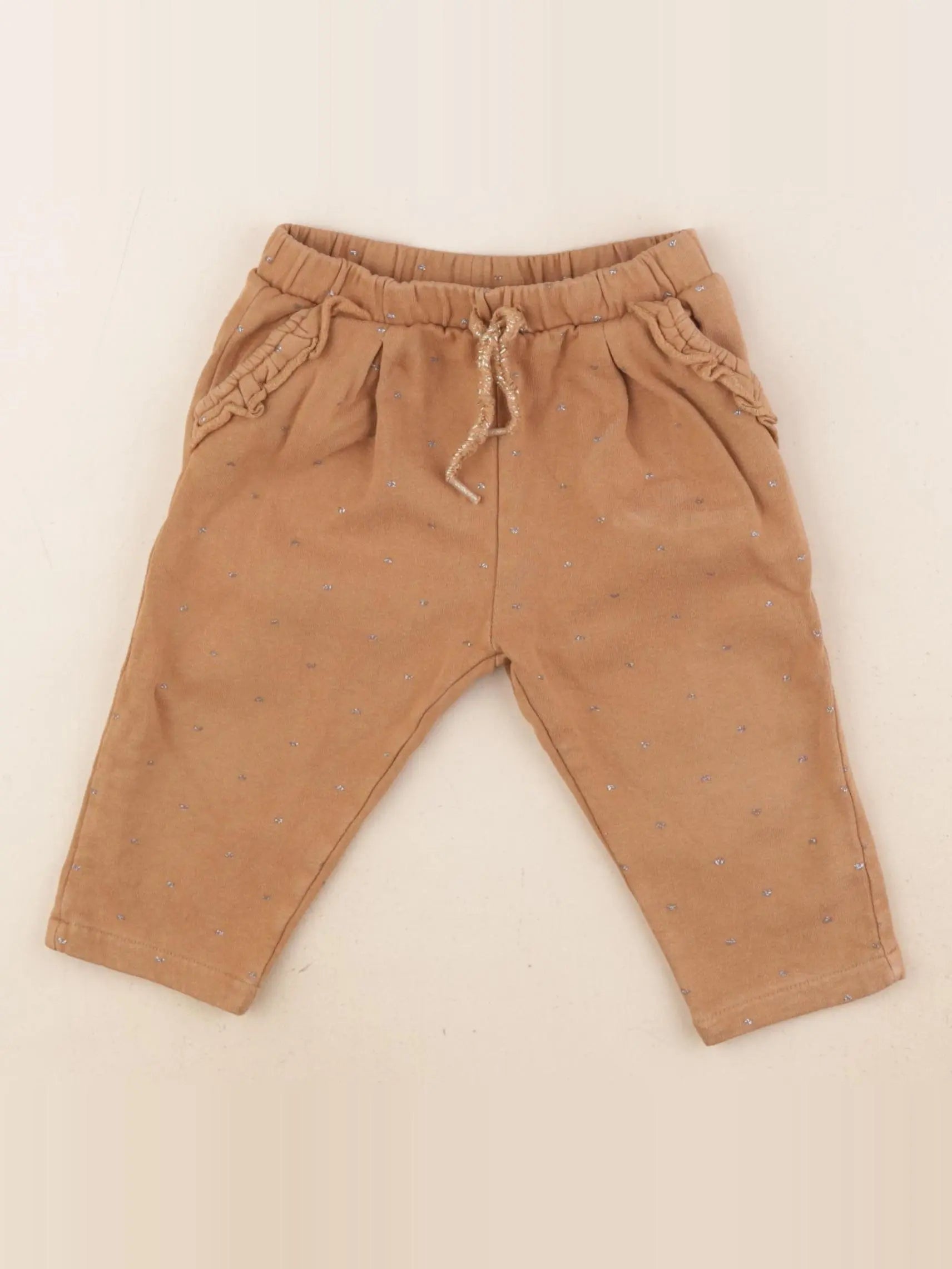 Vertbaudet - pantalon marron - 9 mois