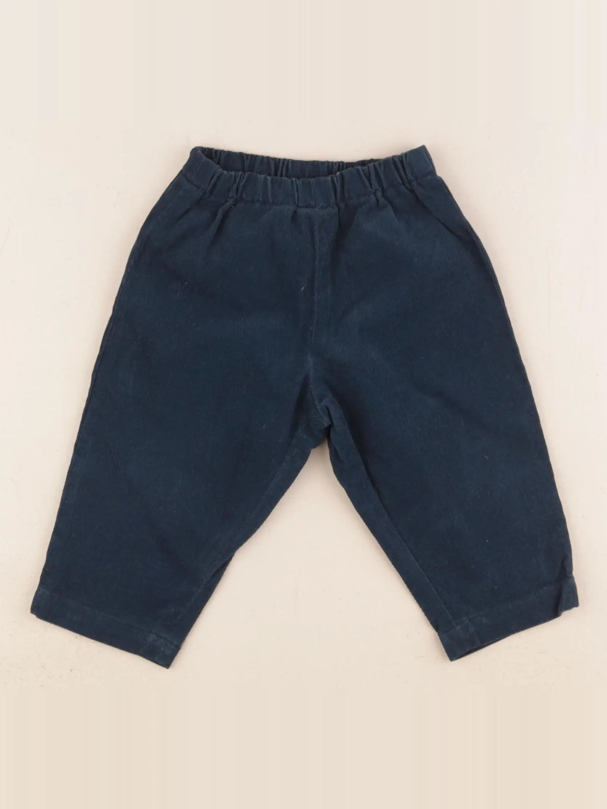 Bonton - pantalon bleu - 12 mois
