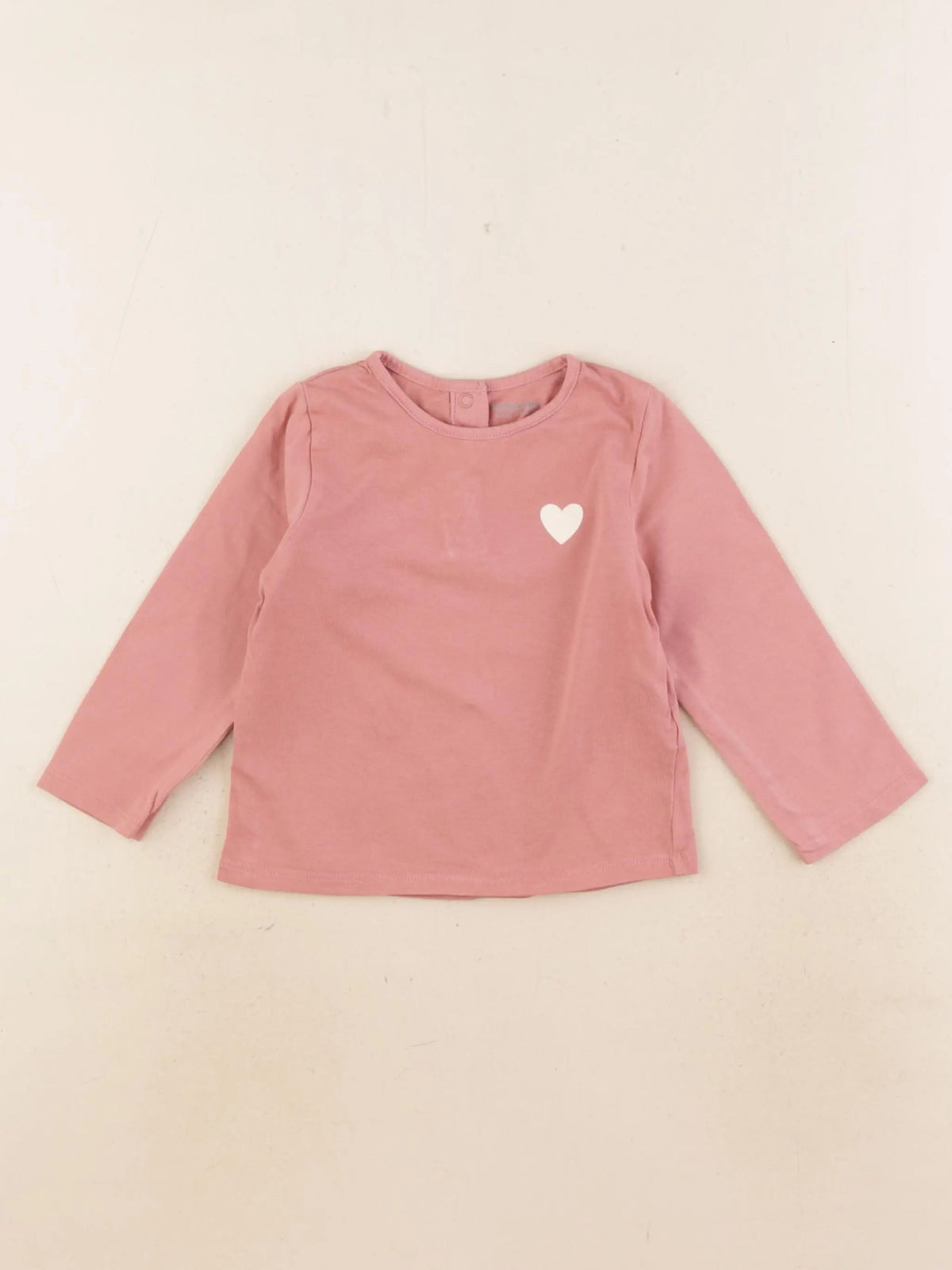 Vertbaudet - tee-shirt rose - 12 mois