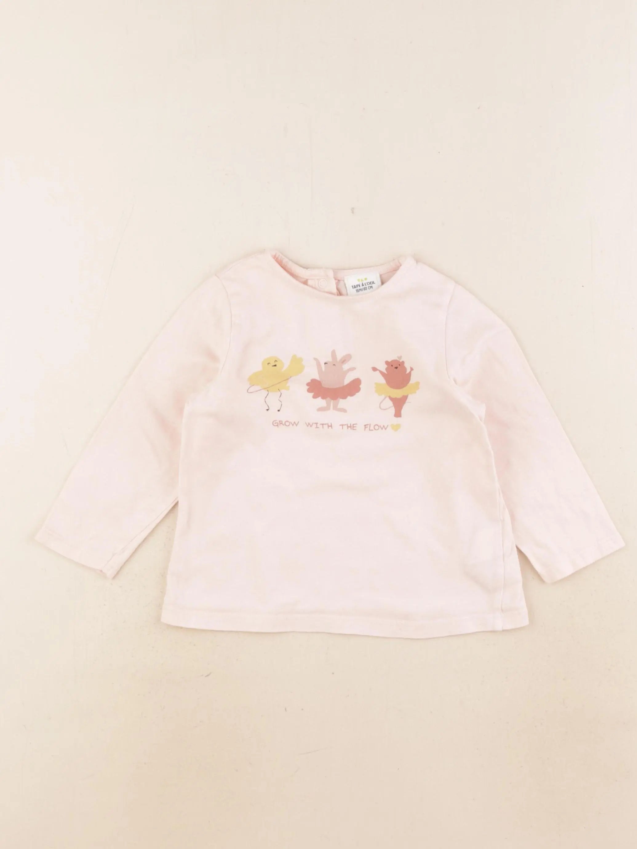 Tape à l'oeil - tee-shirt rose - 18 mois