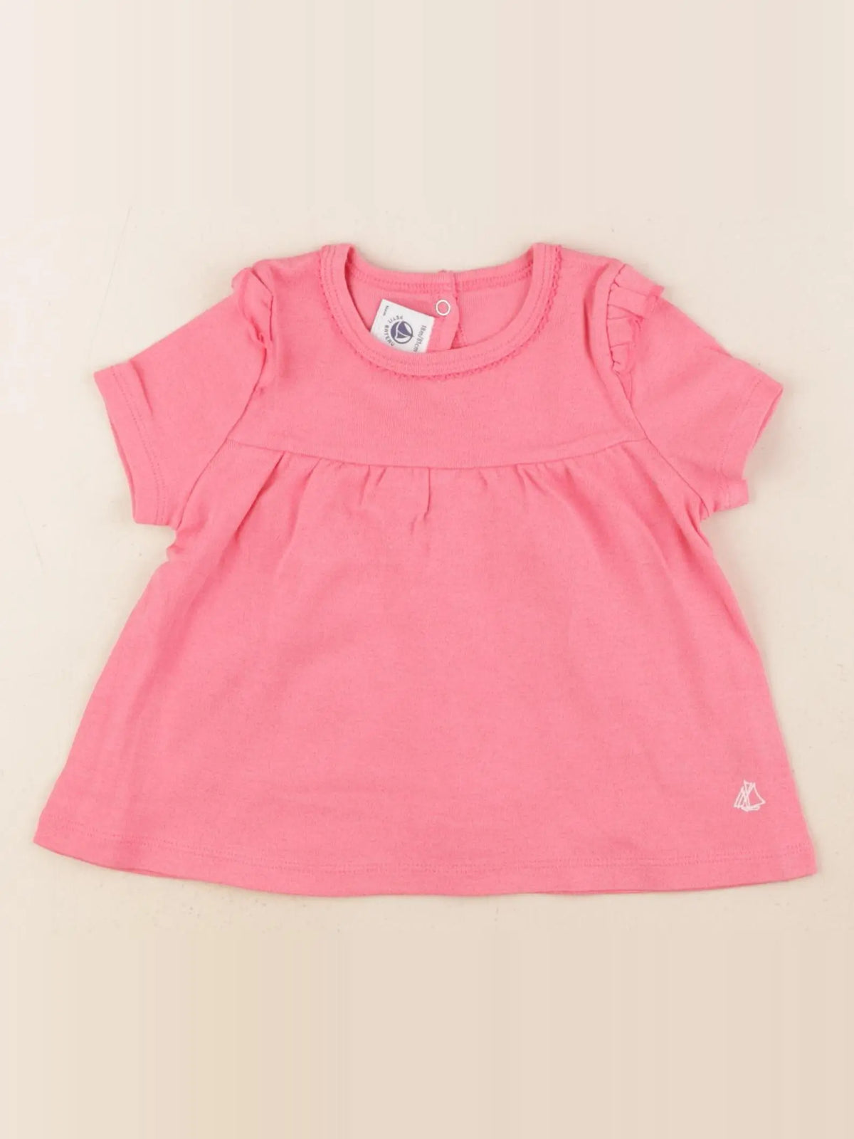 Petit Bateau - tee-shirt rose - 18 mois