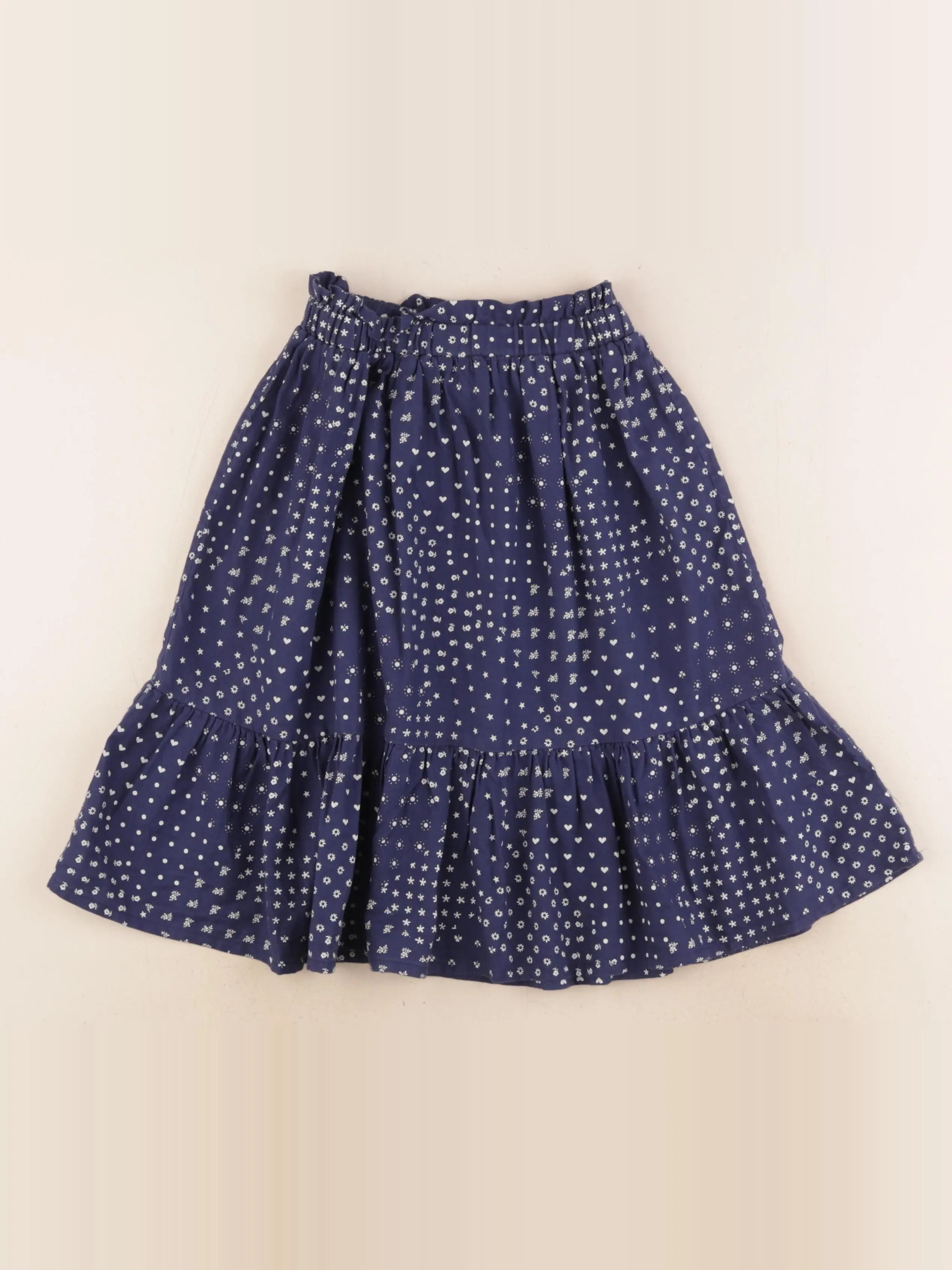 Bonton - jupe blanc, bleu - 6 ans