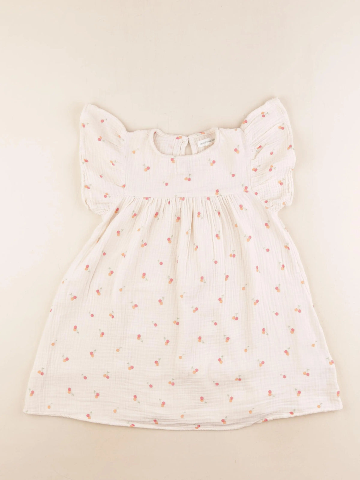 Vertbaudet - robe beige - 6 ans