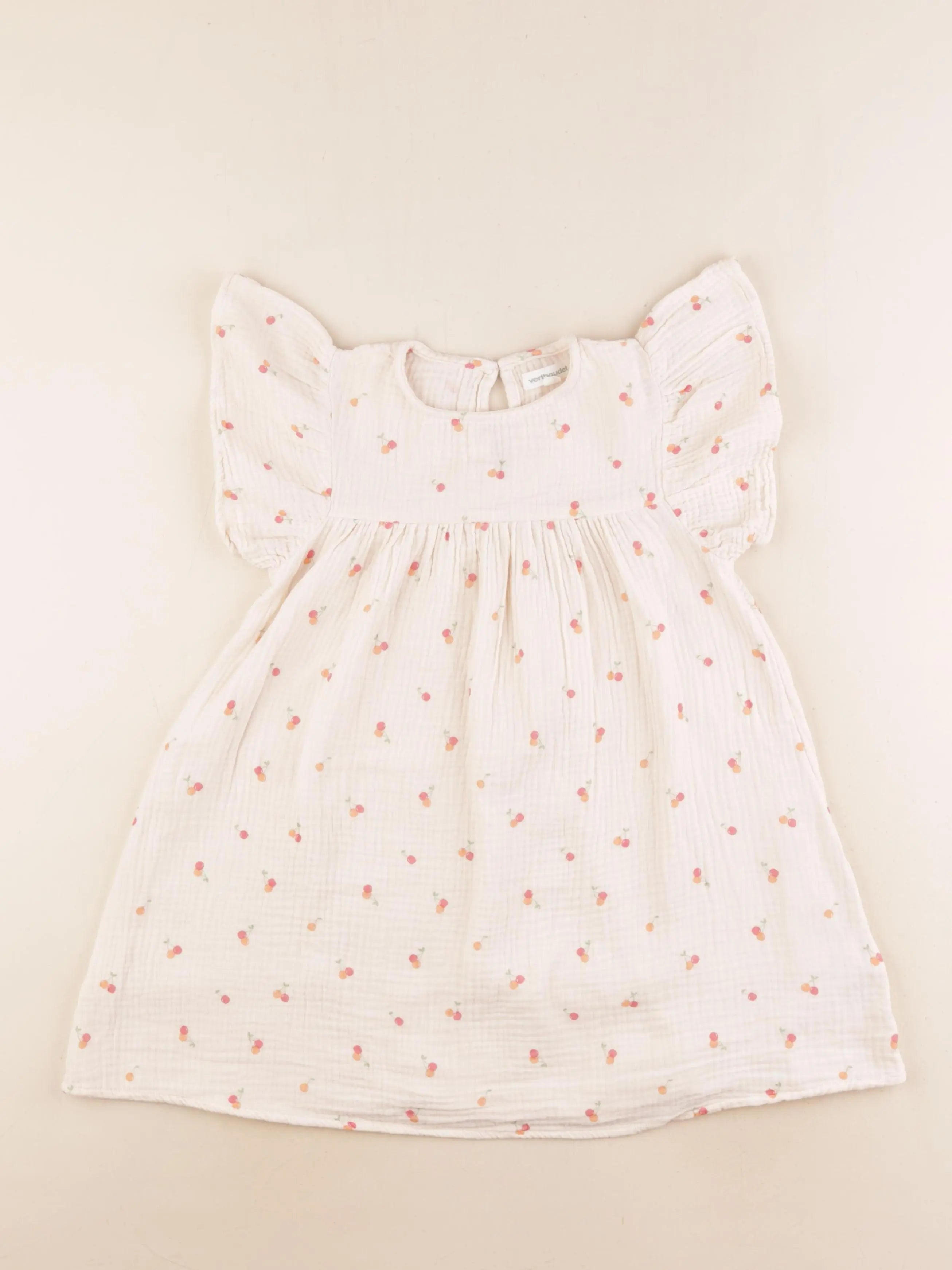 Vertbaudet - robe beige - 6 ans