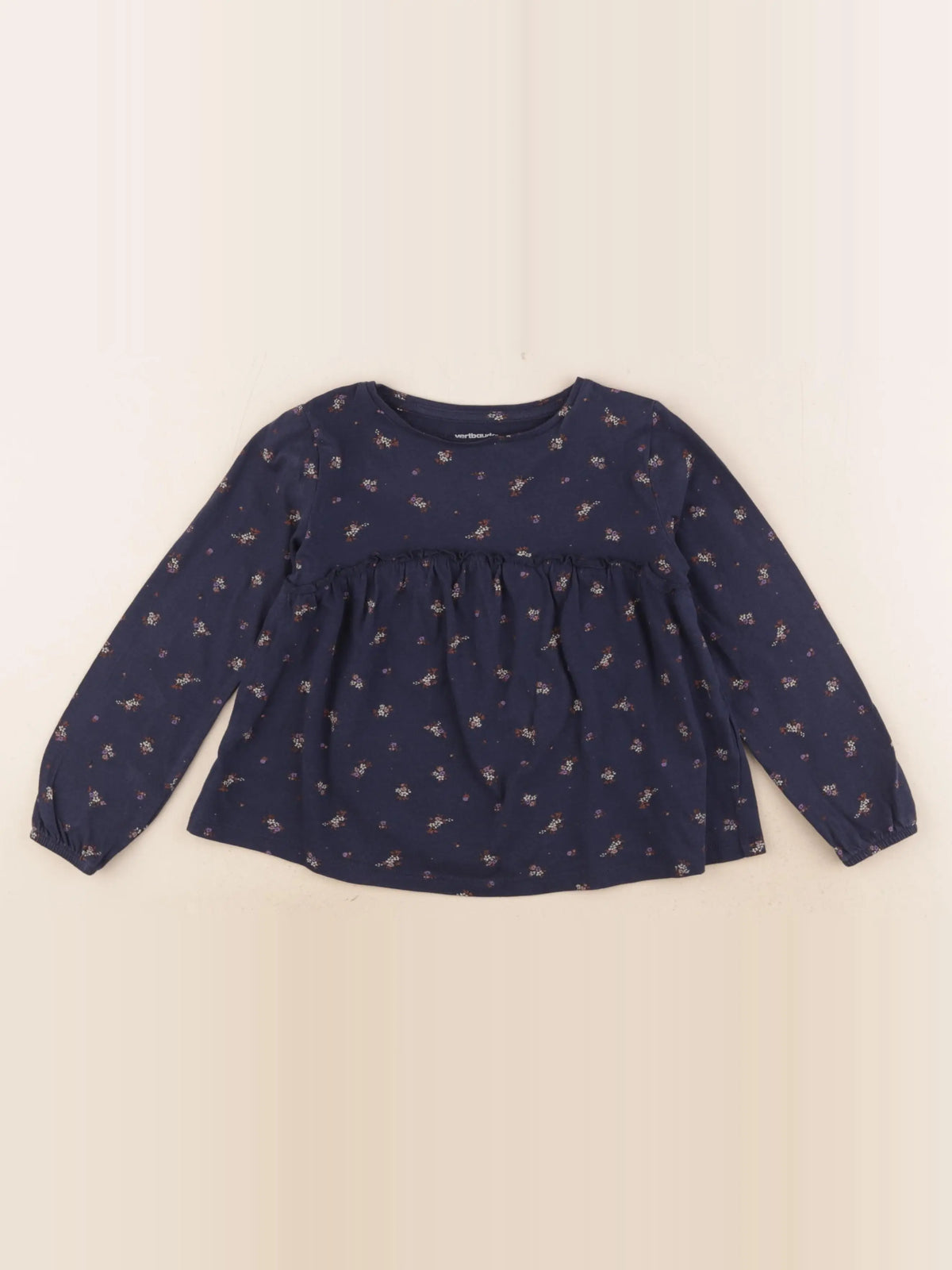 Vertbaudet - tee-shirt bleu - 4 ans
