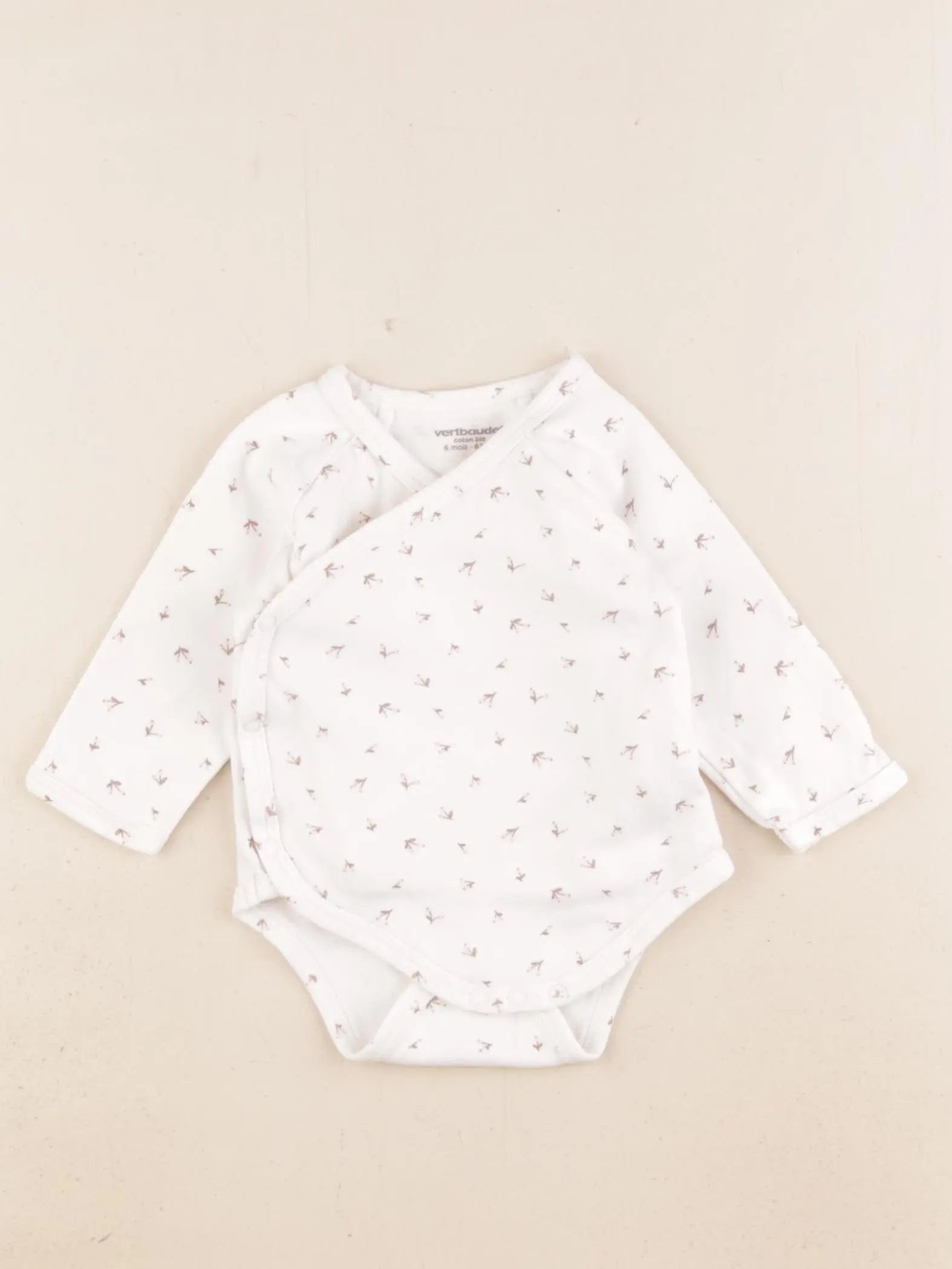 Vertbaudet - body blanc - 6 mois