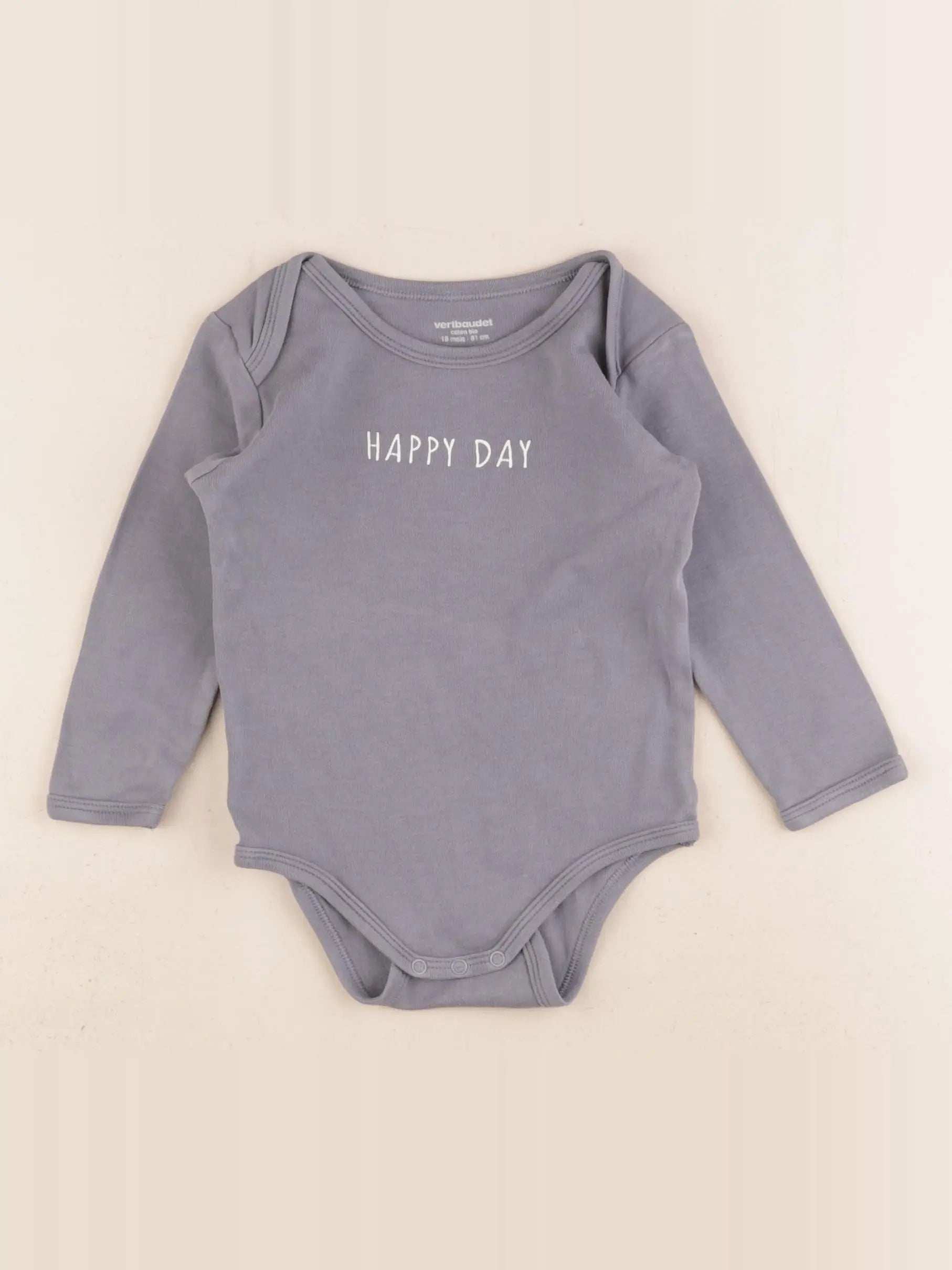Vertbaudet - body bleu - 18 mois