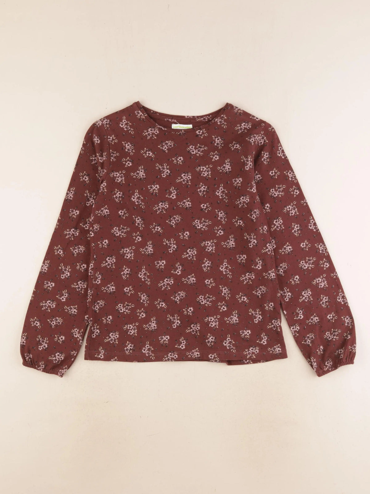 Vertbaudet - tee-shirt marron - 10 ans