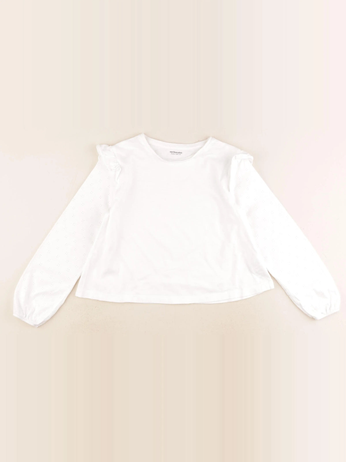 Vertbaudet - tee-shirt blanc - 8 ans