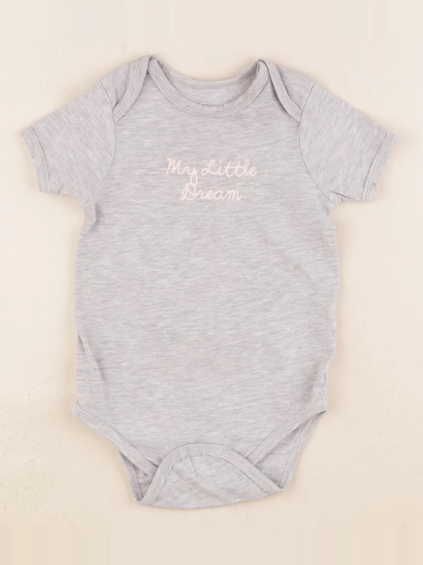 Vertbaudet - body gris - 9 mois