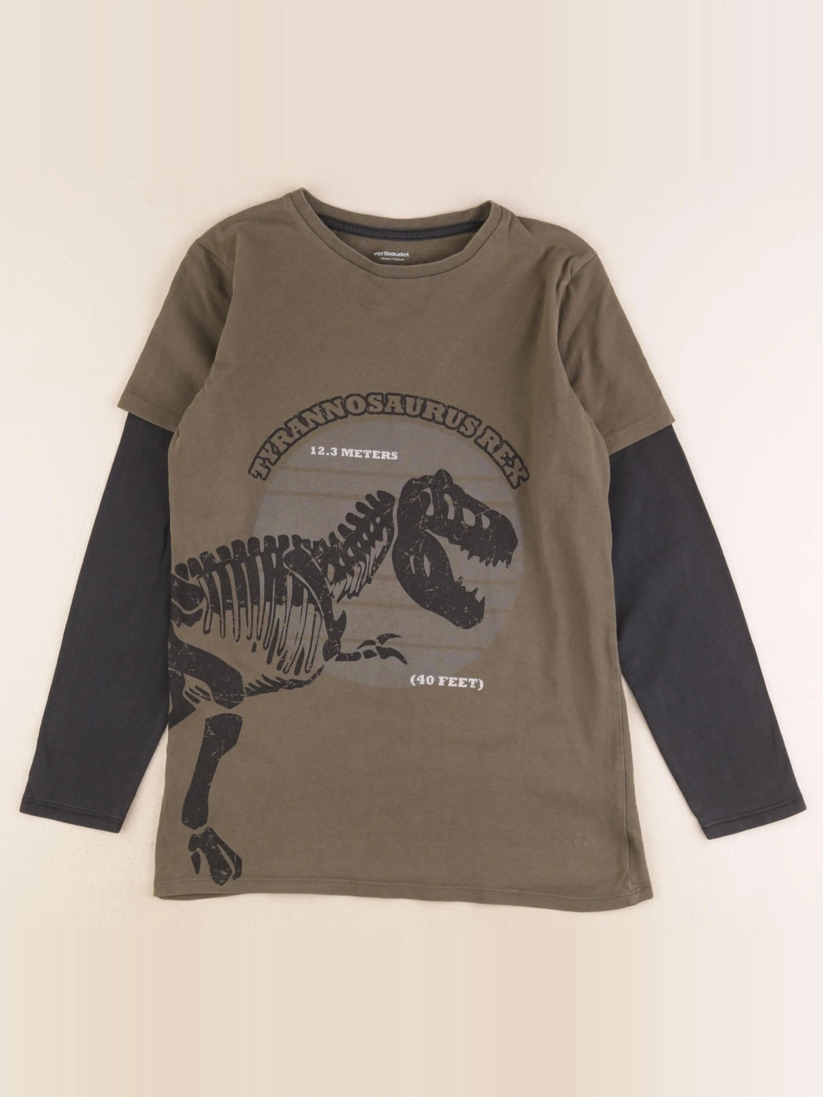 Vertbaudet - tee-shirt vert - 12 ans