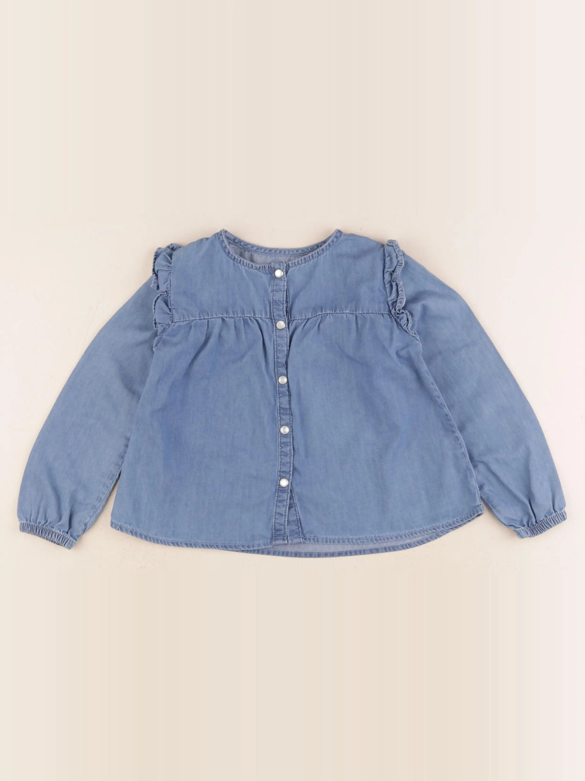 Vertbaudet - blouse bleu - 4 ans