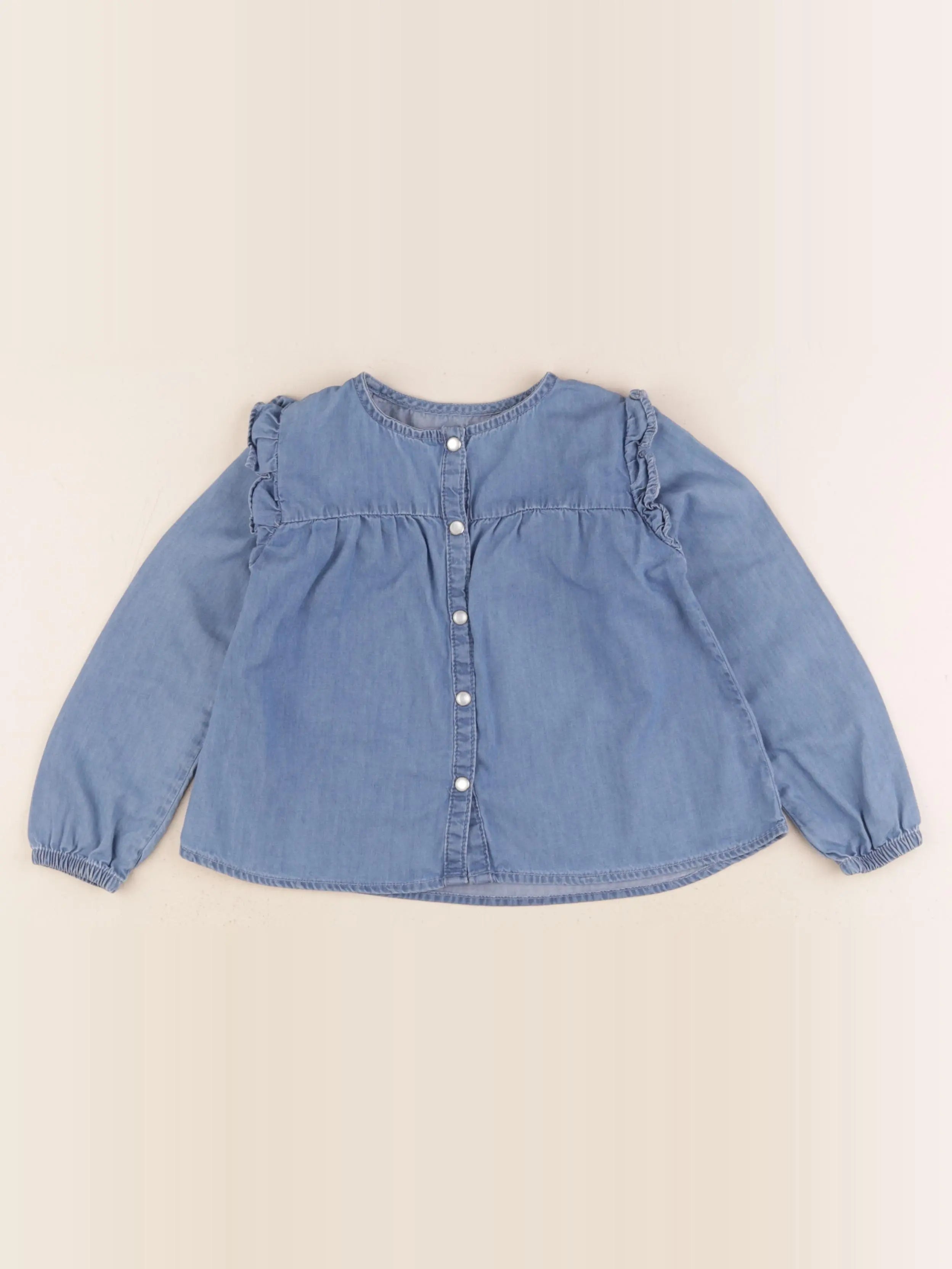 Vertbaudet - blouse bleu - 4 ans