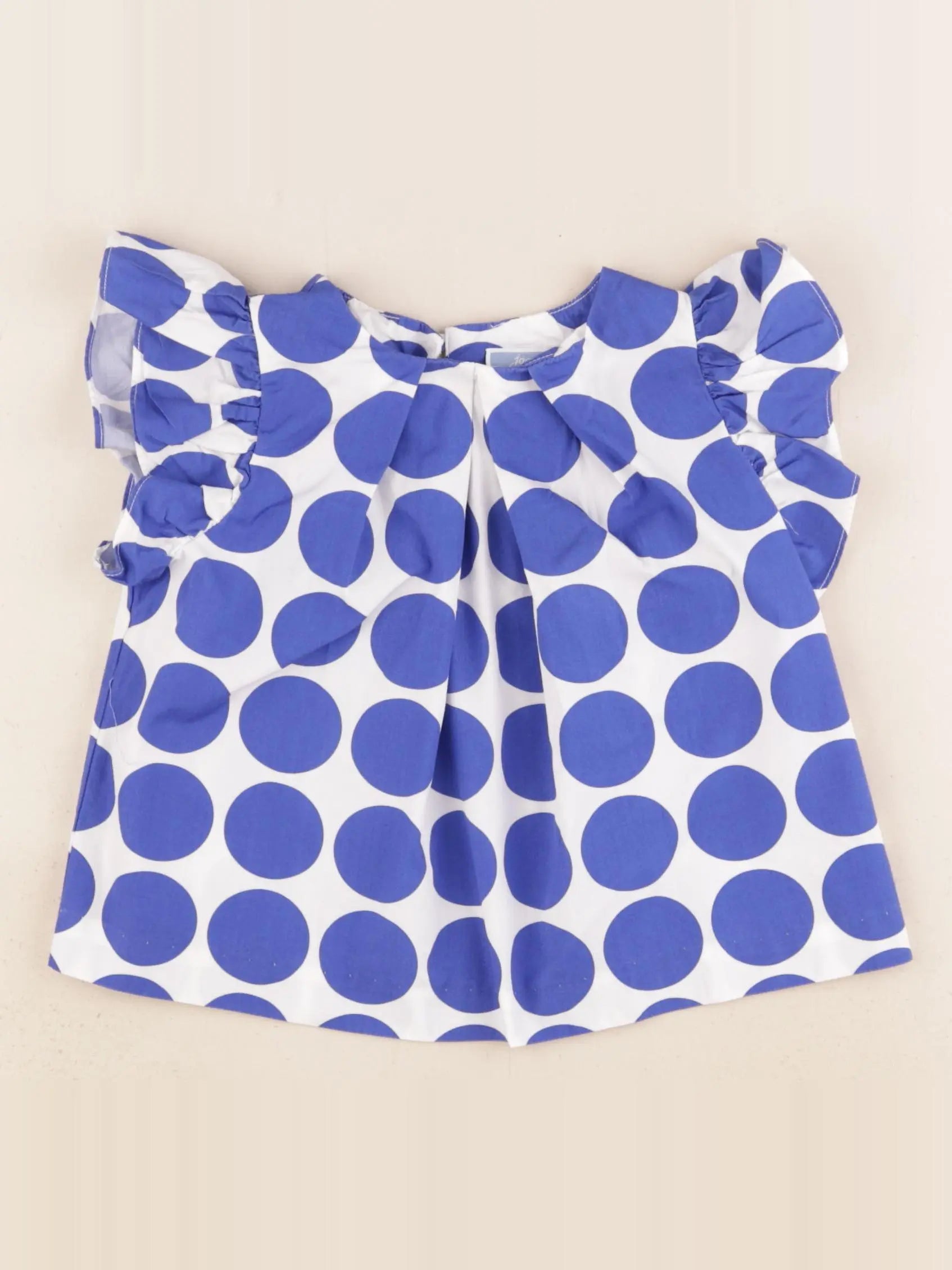 Jacadi - blouse blanc, bleu - 4 ans