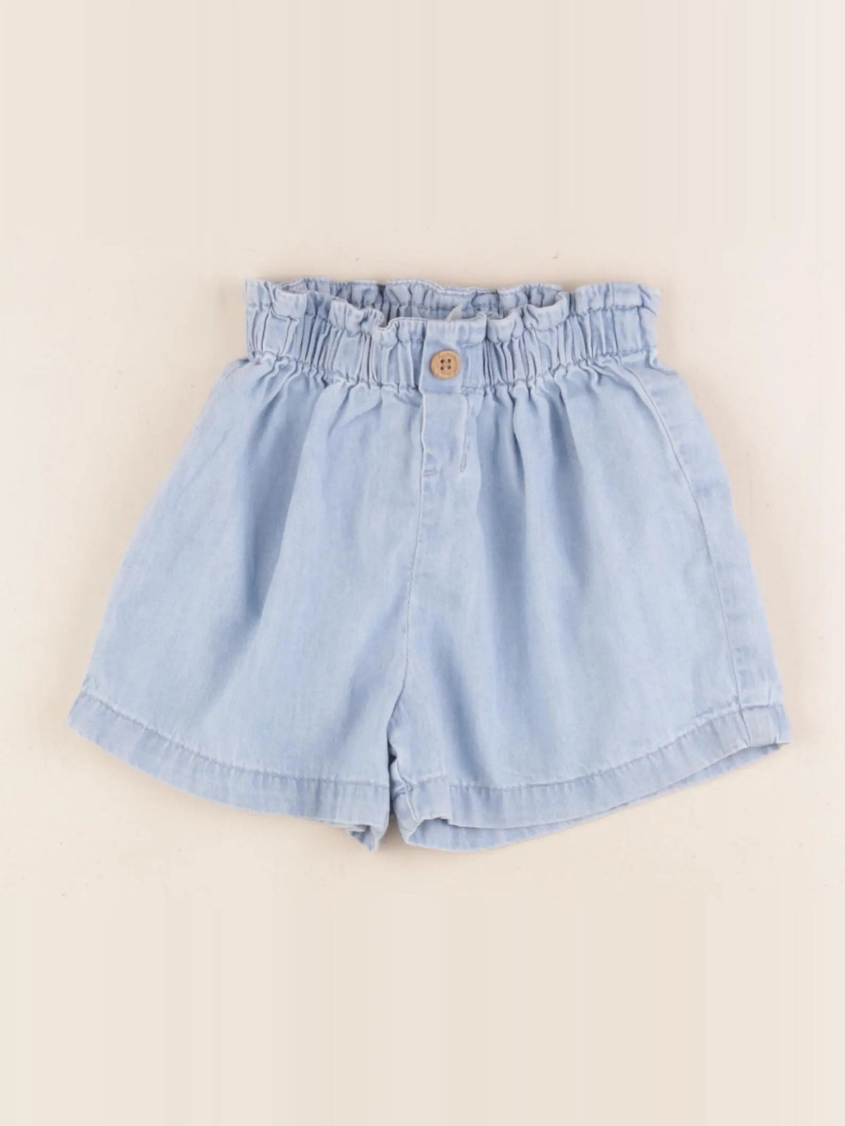 H&M - short bleu - 18/24 mois