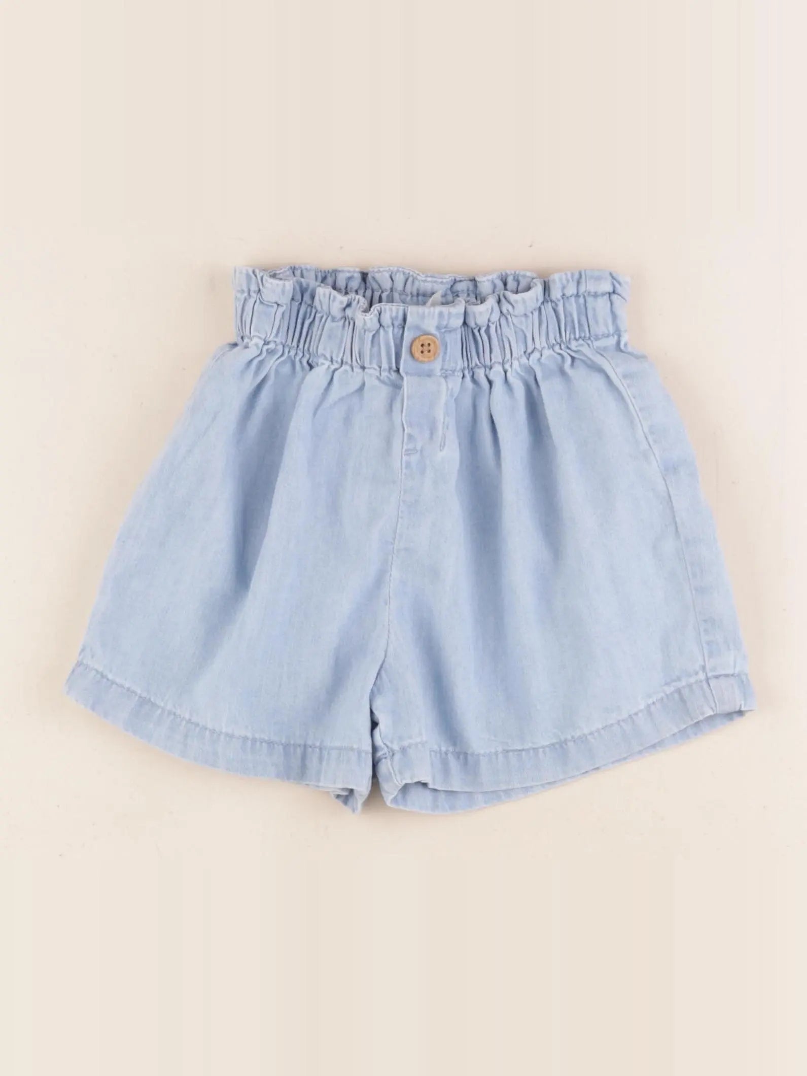 H&M - short bleu - 18/24 mois