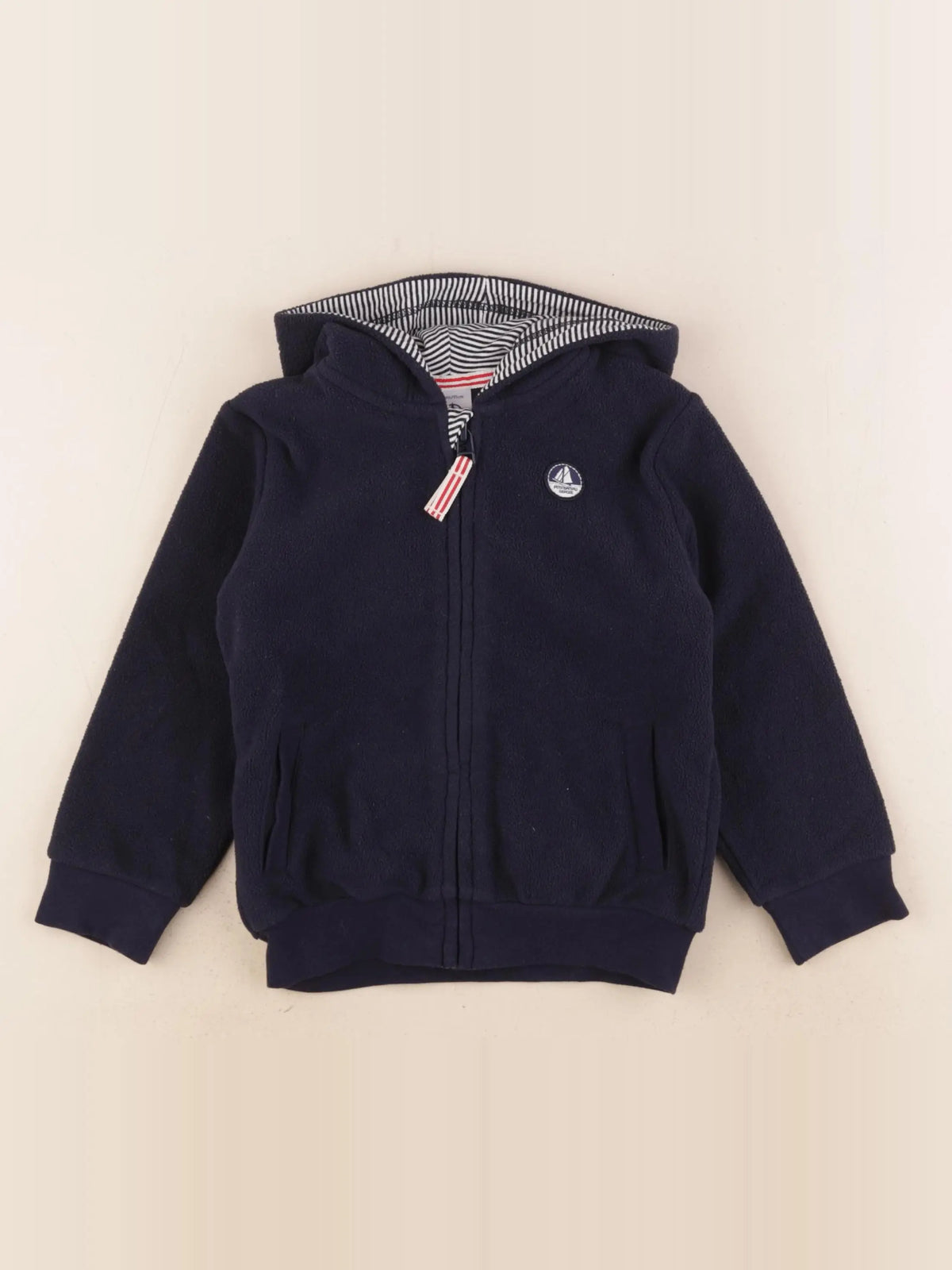 Petit Bateau - polaire bleu - 3 ans