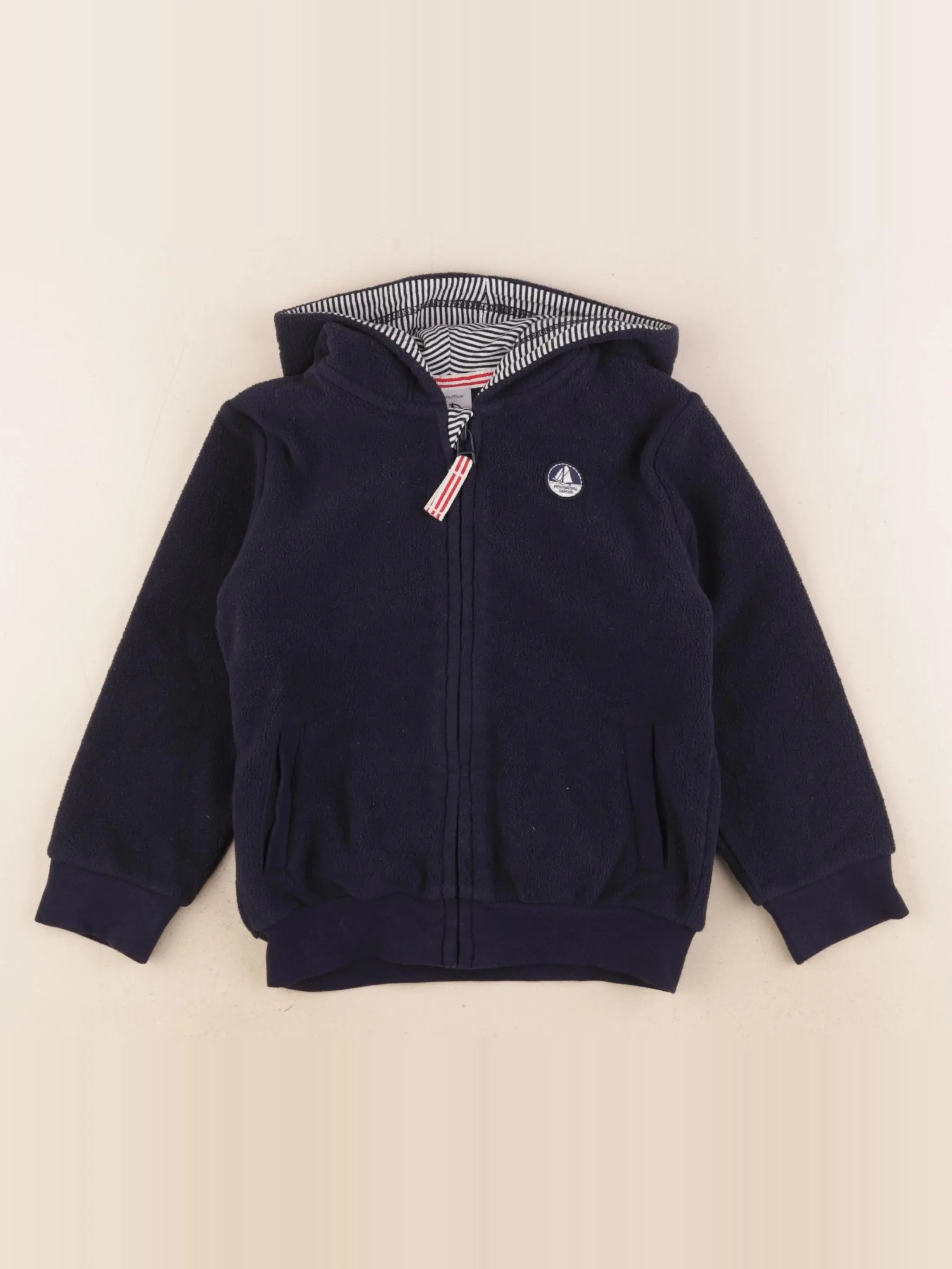 Petit Bateau - polaire bleu - 3 ans