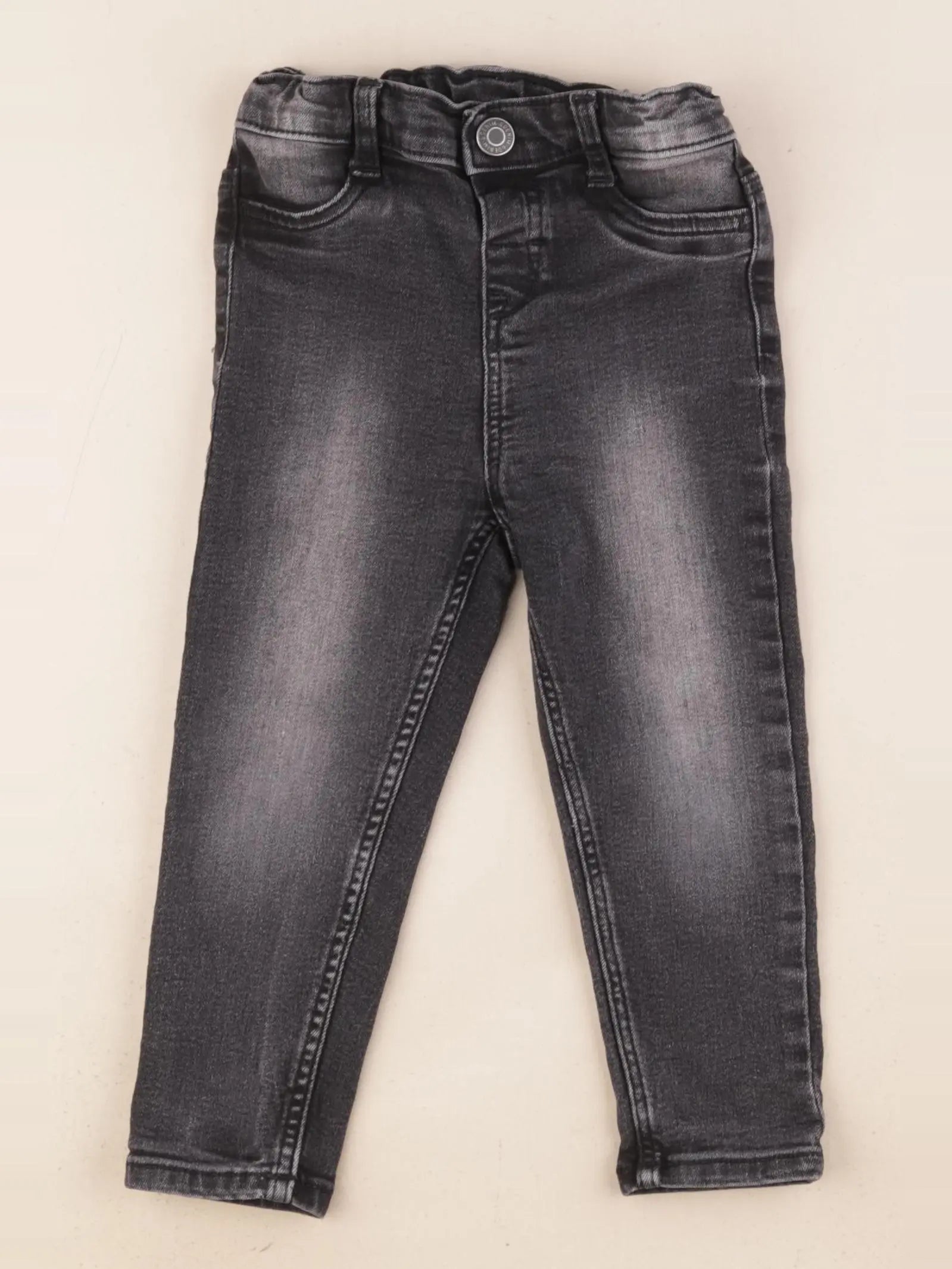 H&M - jean noir - 12/18 mois