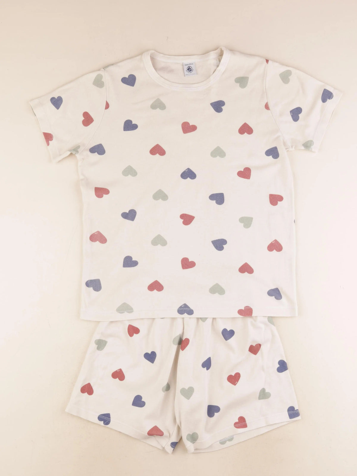 Petit Bateau - pyjama coton multicolore, marron - 12 ans