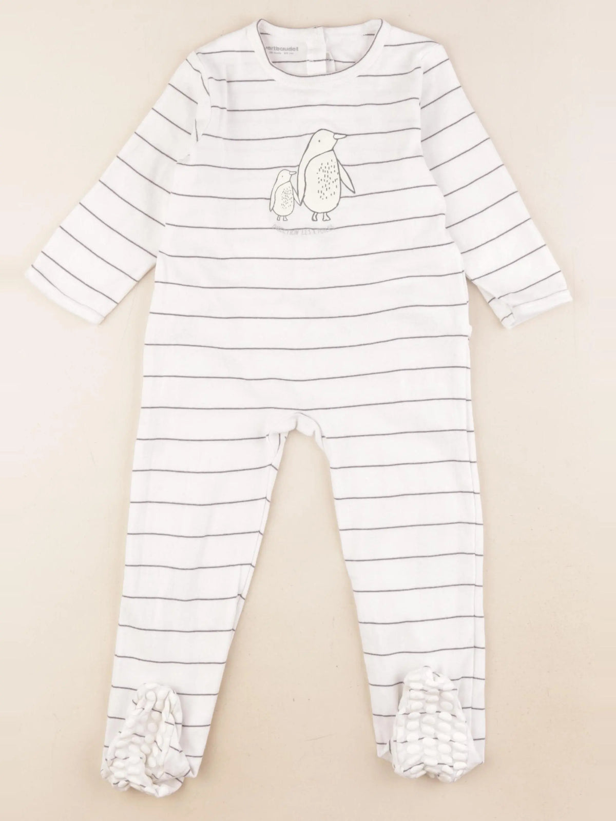 Vertbaudet - pyjama coton blanc - 36 mois