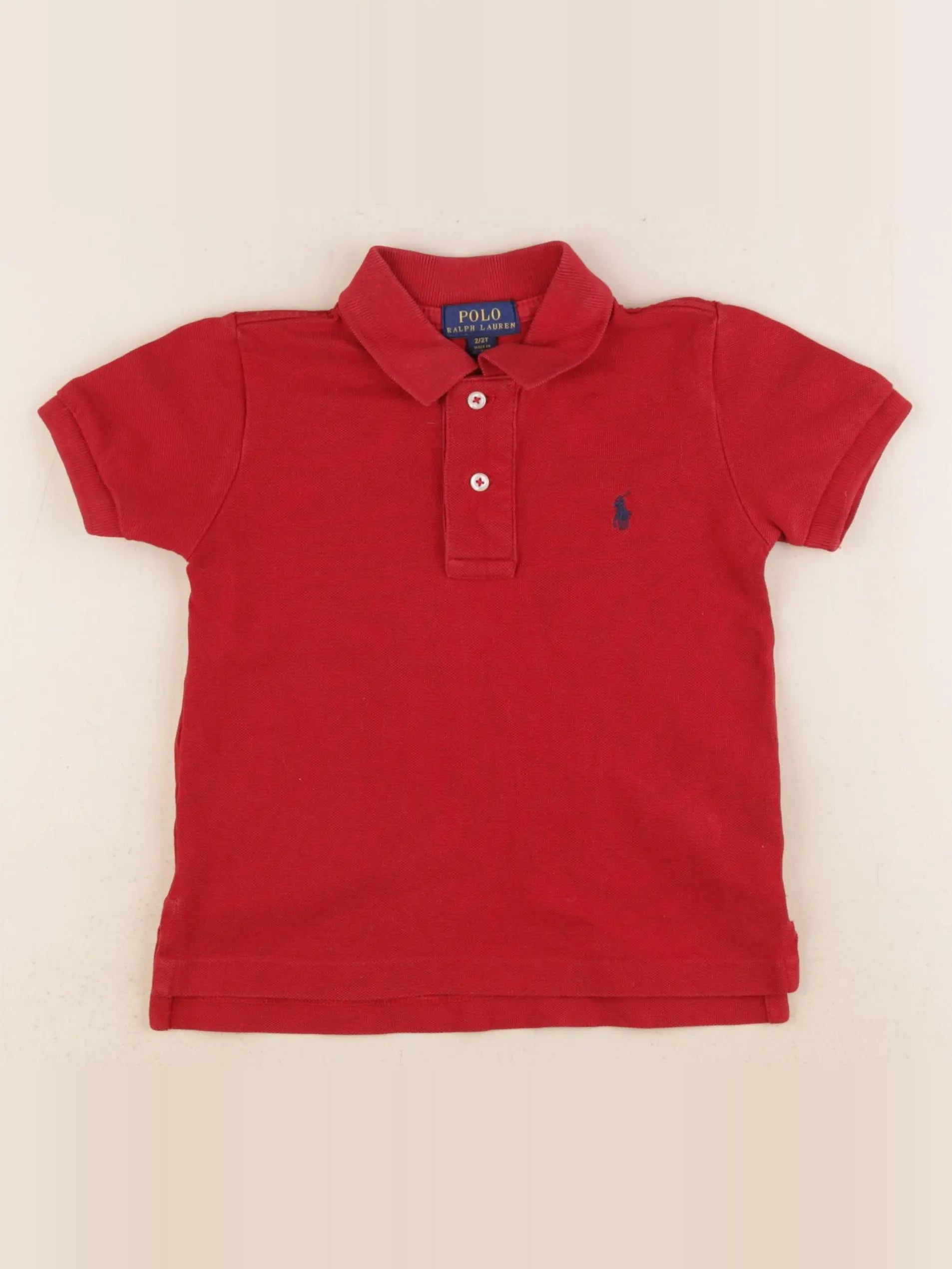 Ralph Lauren - polo rouge - 2 ans