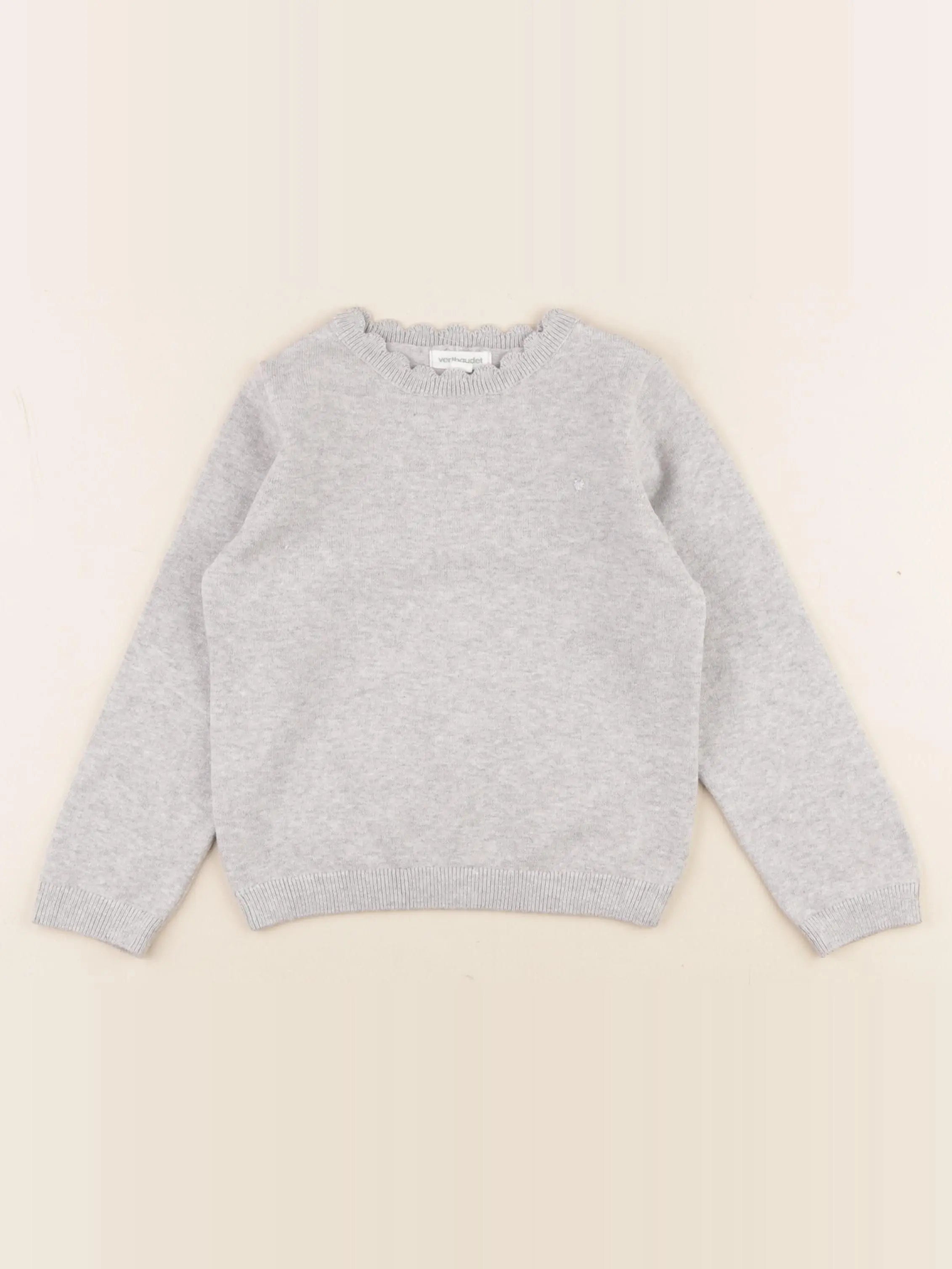 Vertbaudet - pull gris - 4 ans