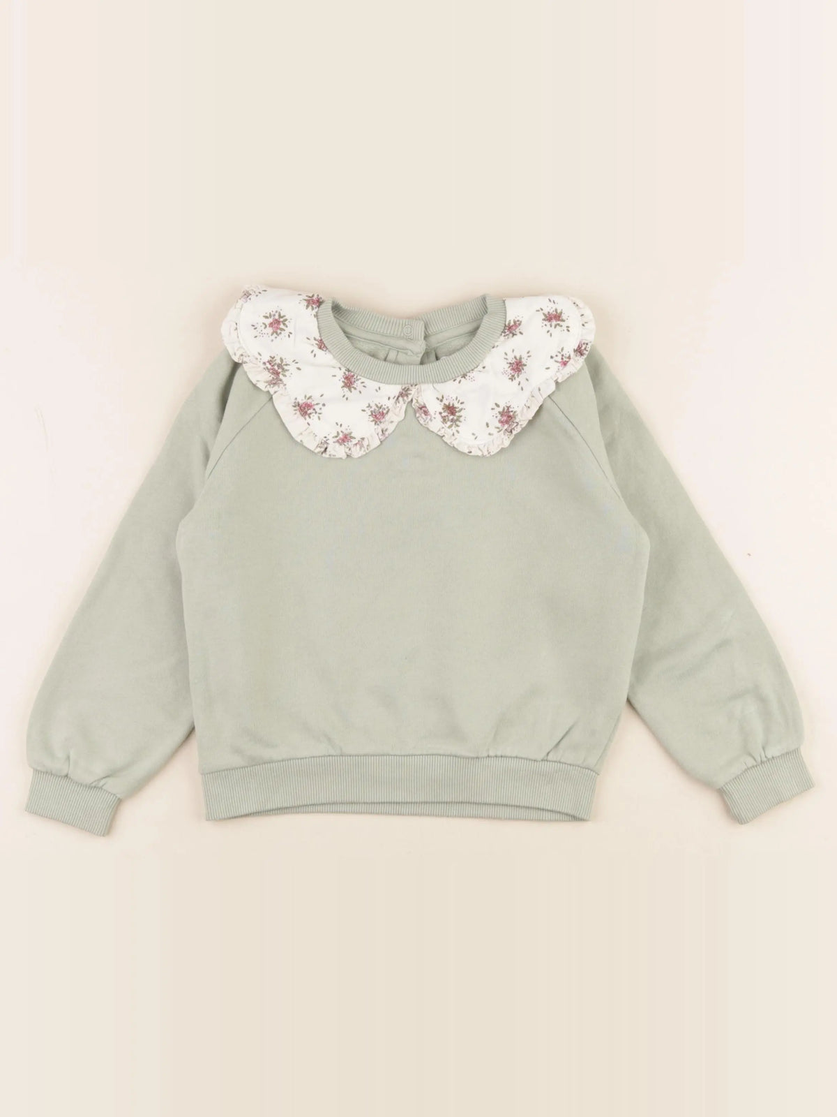 Vertbaudet - sweat vert - 4 ans
