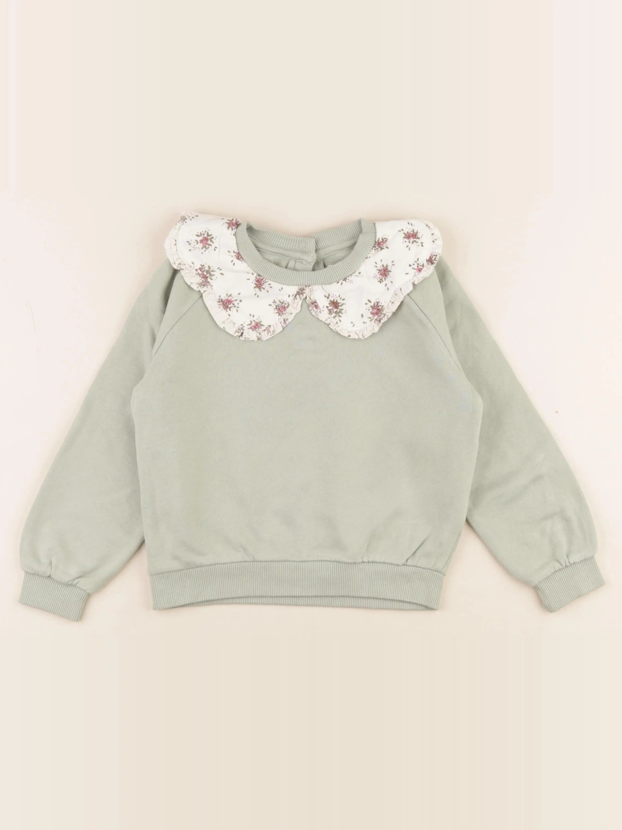 Vertbaudet - sweat vert - 4 ans