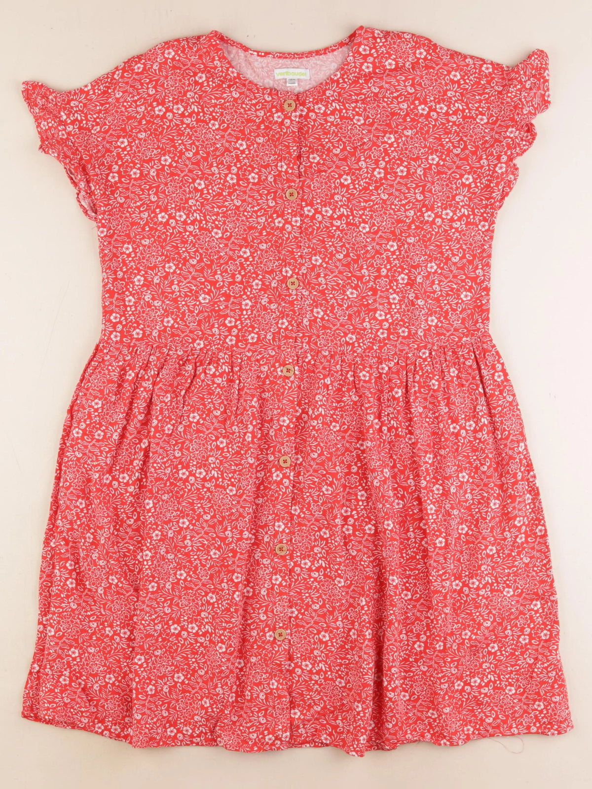 Vertbaudet - robe rouge - 14 ans