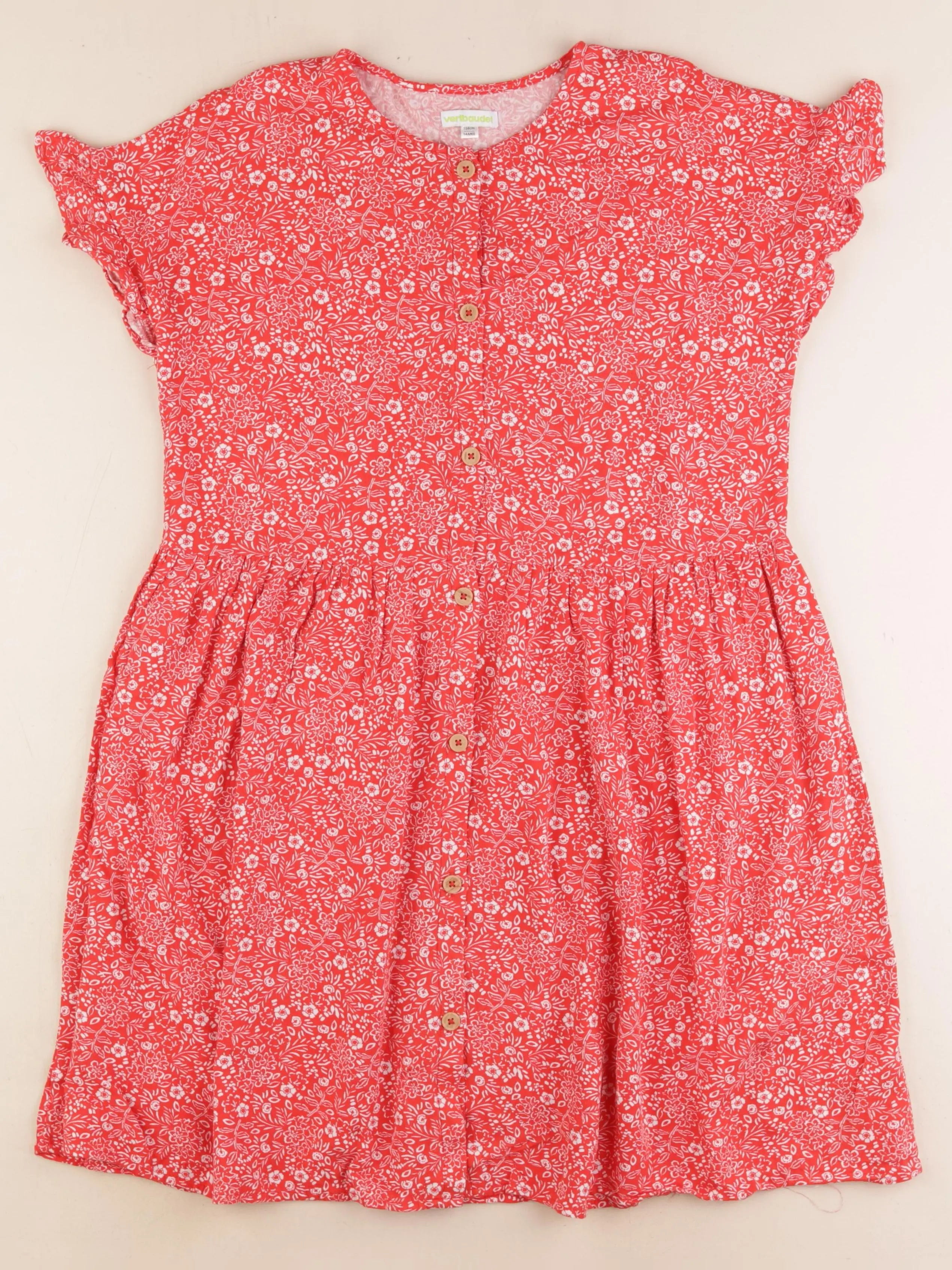 Vertbaudet - robe rouge - 14 ans