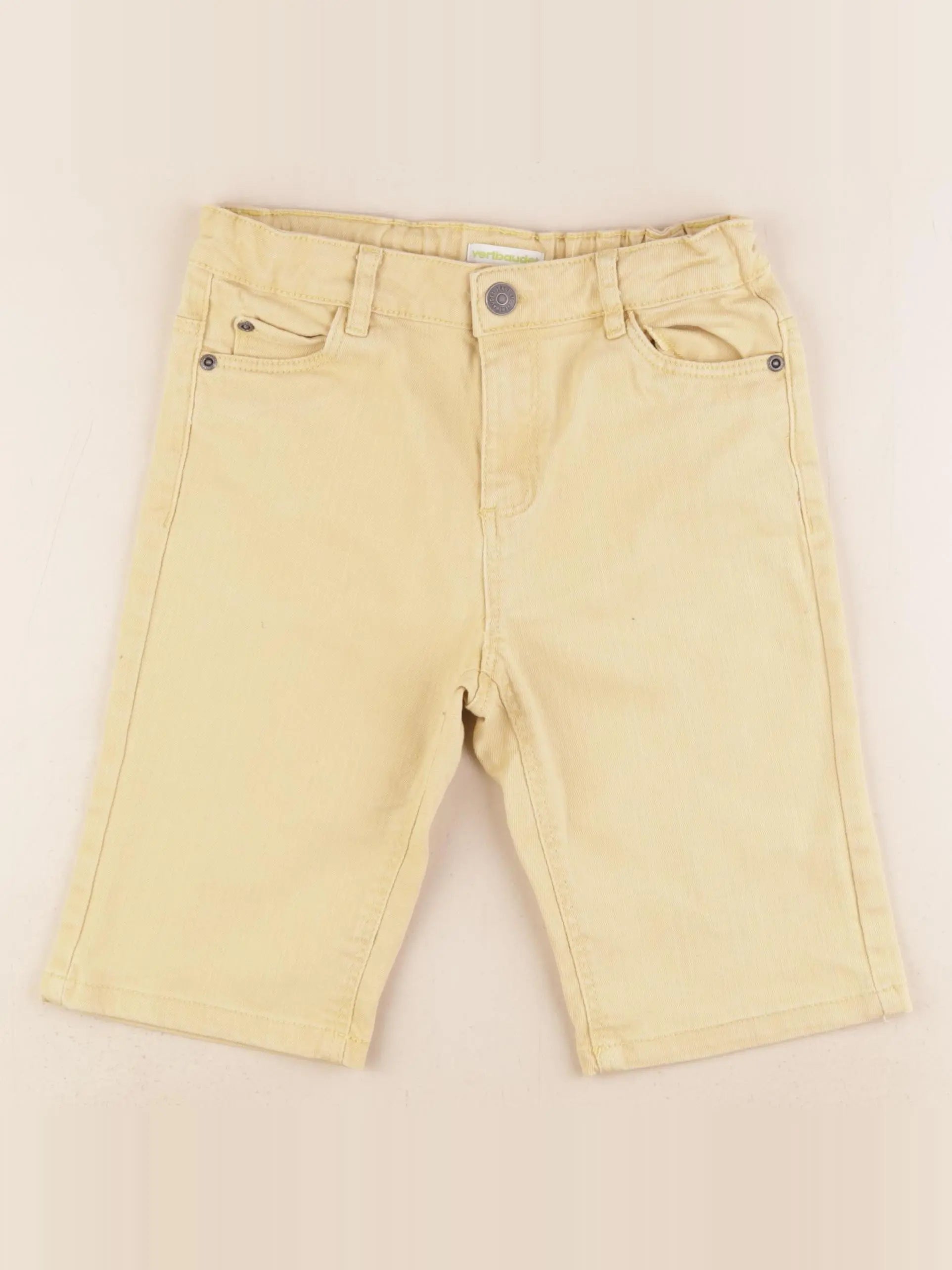 Vertbaudet - short jaune - 9 ans