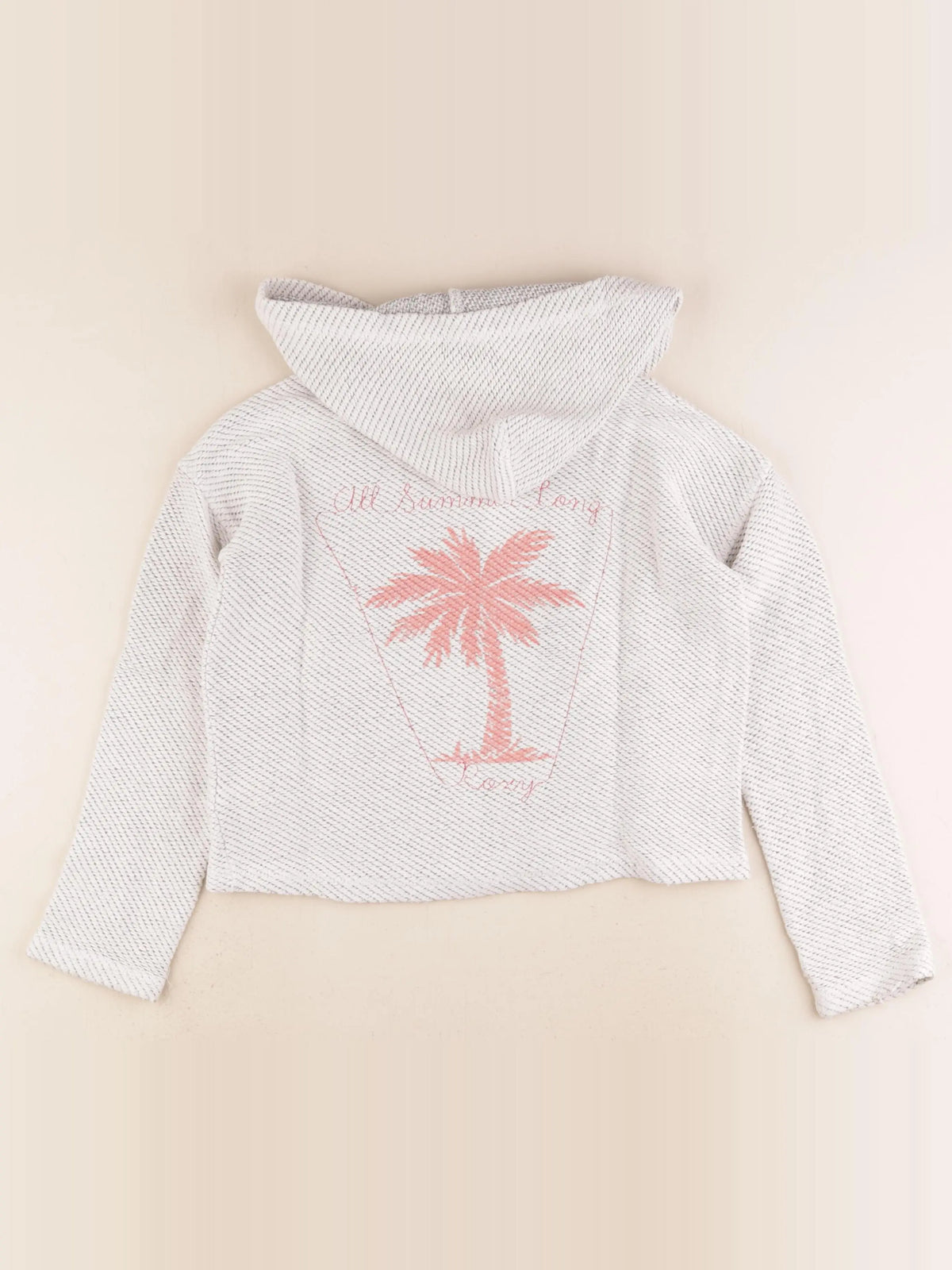 Roxy - sweat imprimé au dos gris - 8 ans