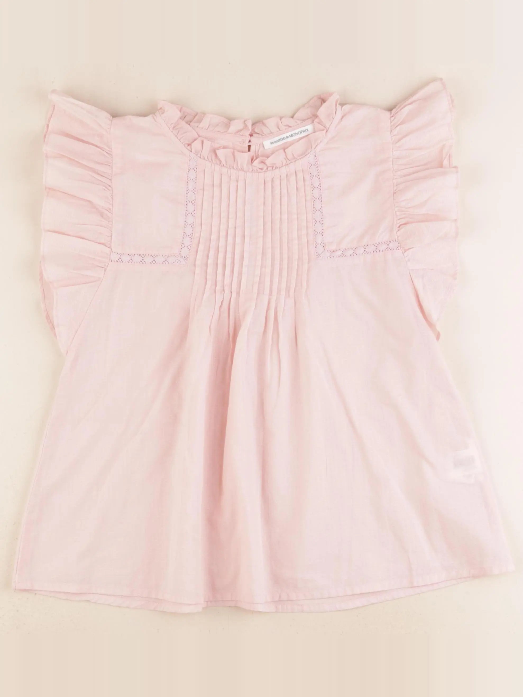 Monoprix - blouse rose - 10 ans