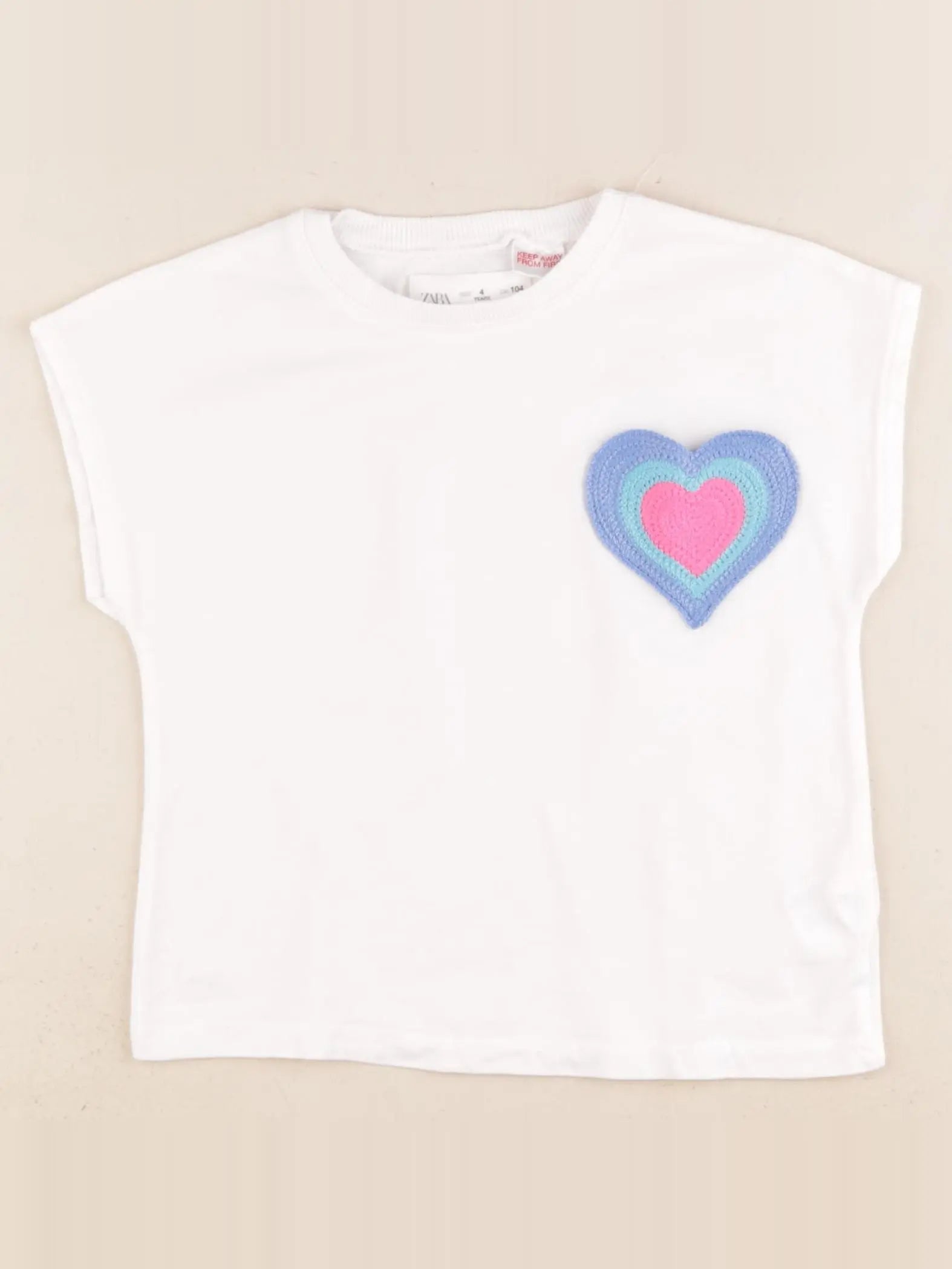 Zara - tee-shirt blanc - 4 ans