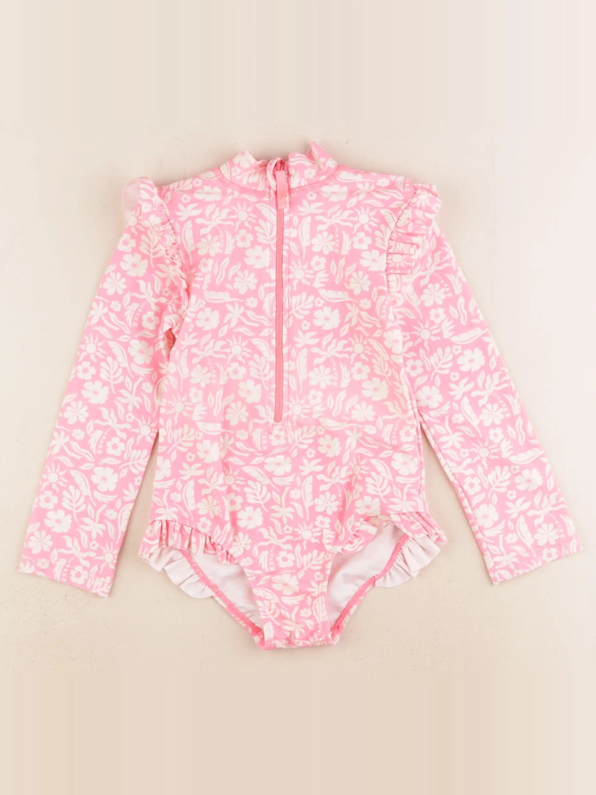 Tape à l'oeil - combi de bain rose - 4 ans