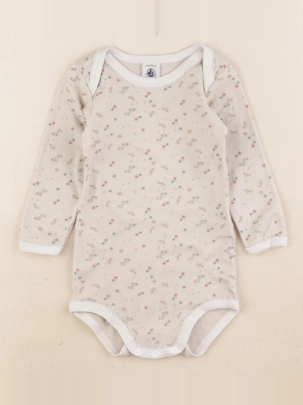 Petit Bateau - body multicolore - 12 mois