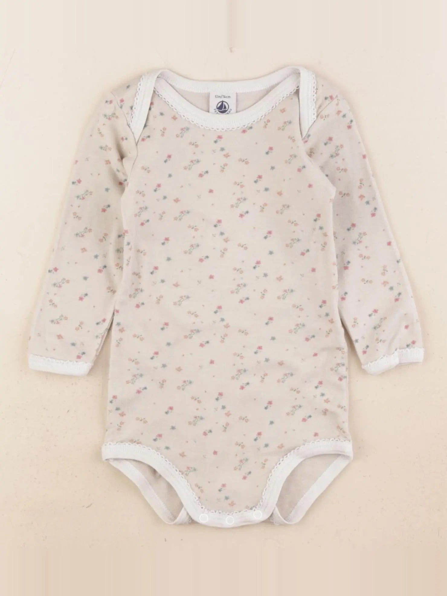 Petit Bateau - body multicolore - 12 mois