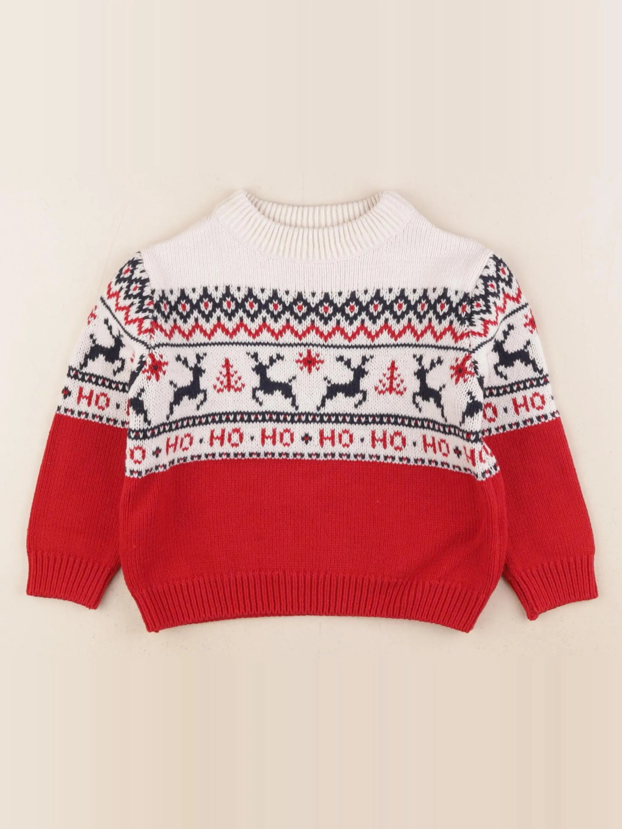 Vertbaudet - pull rouge - 3 ans