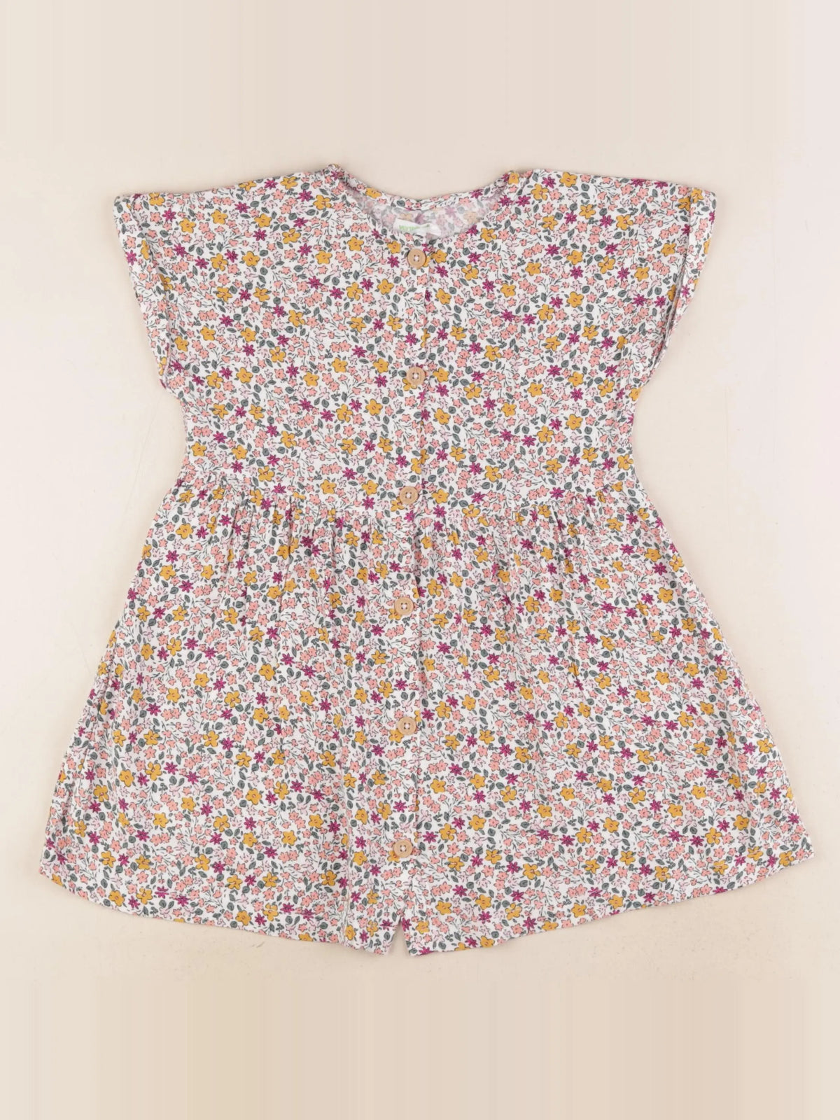 Vertbaudet - robe multicolore - 4 ans