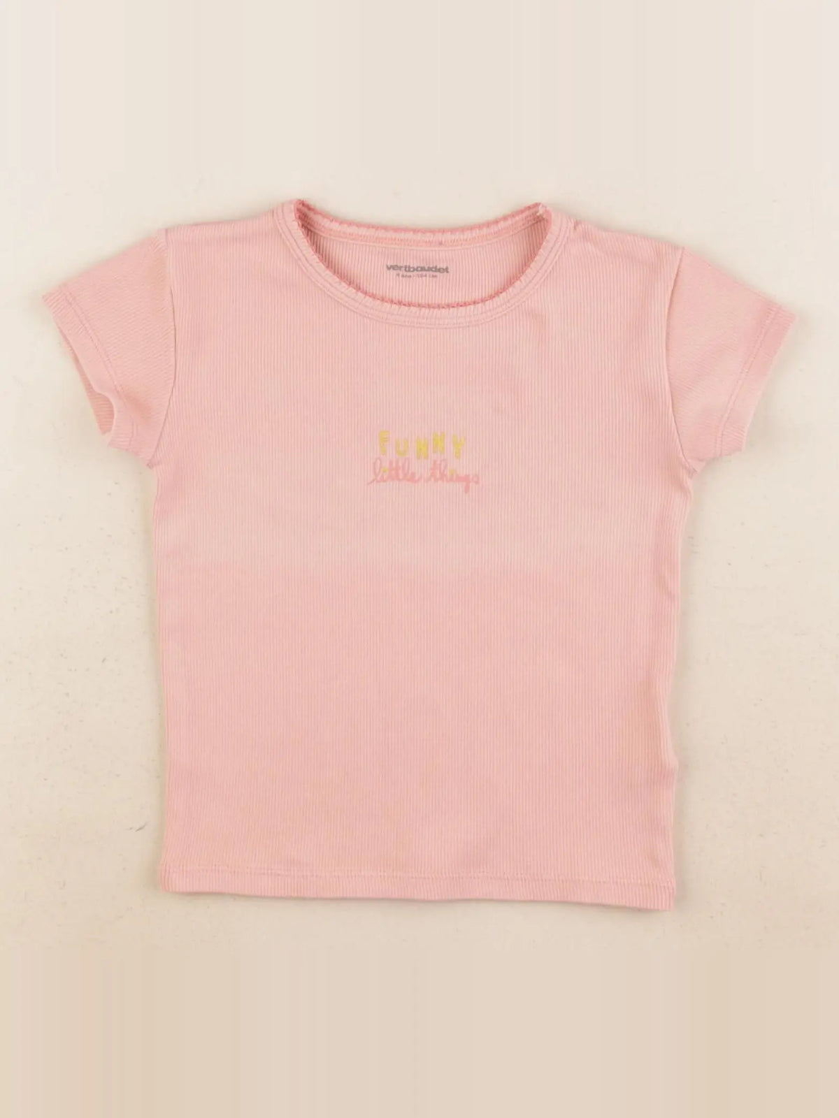 Vertbaudet - maillot de corps rose - 4 ans