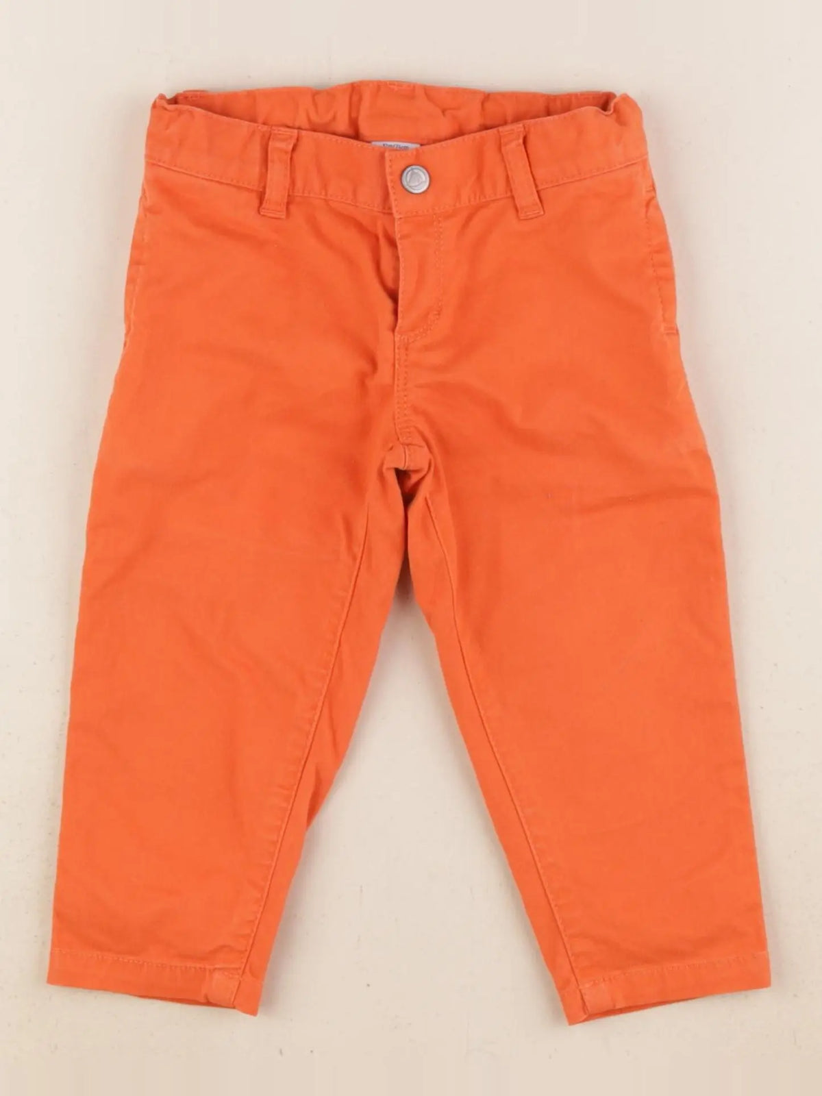 Petit Bateau - pantalon orange - 12 mois