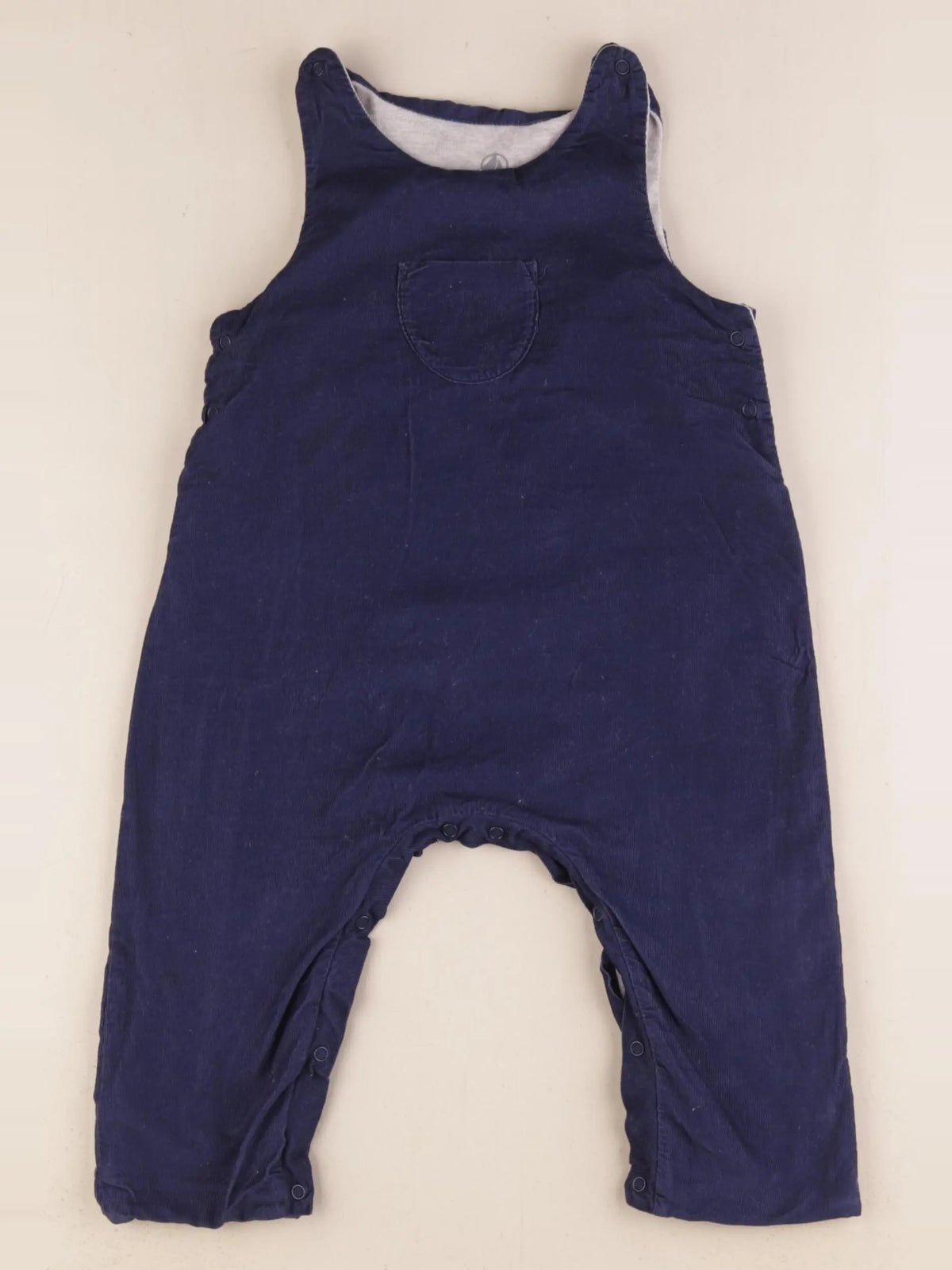 Petit Bateau - salopette bleu - 12 mois