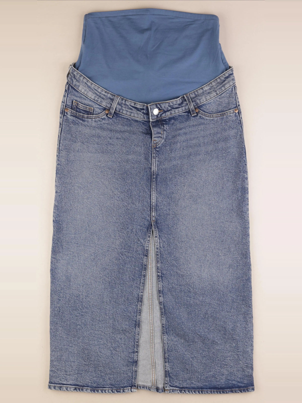 H&M - jupe grossesse bleu - m