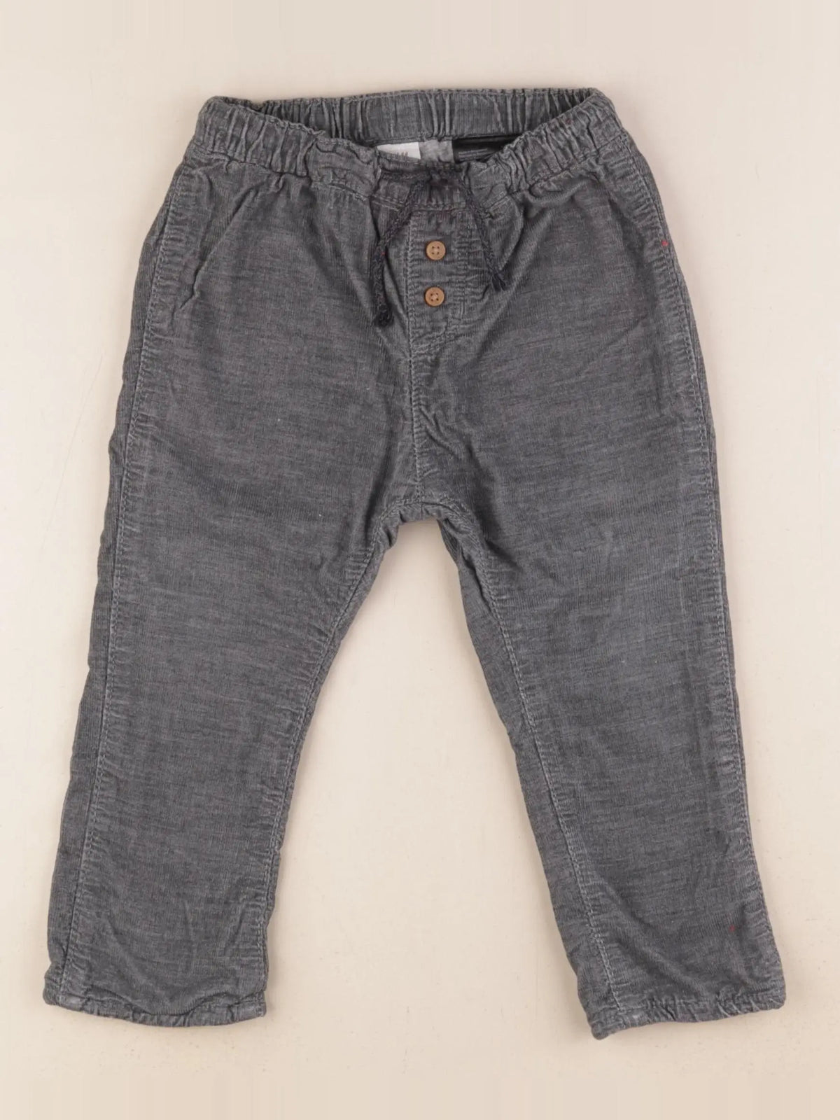 H&M - pantalon doublé gris - 18/24 mois
