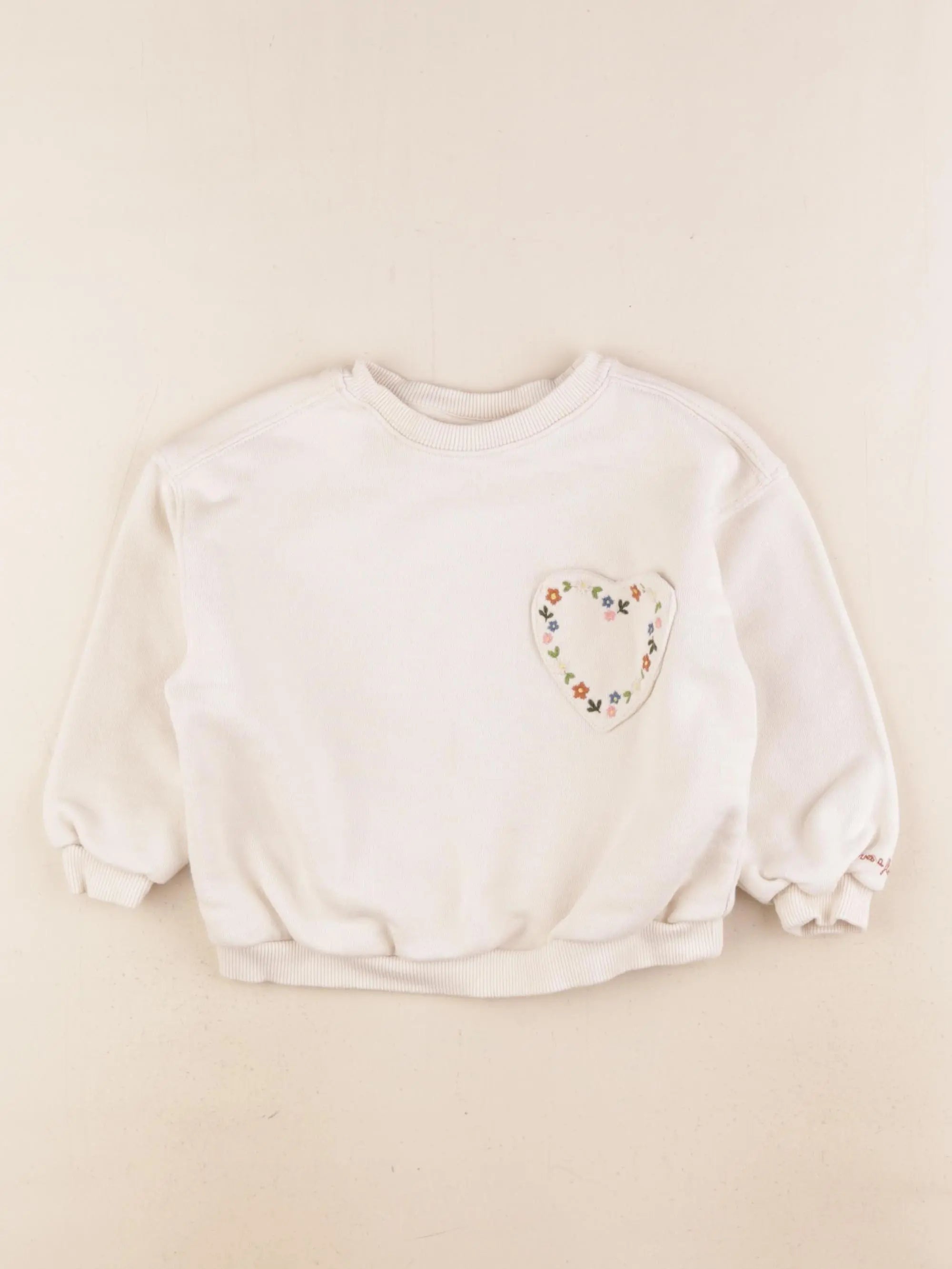 Zara - sweat blanc - 2 ans